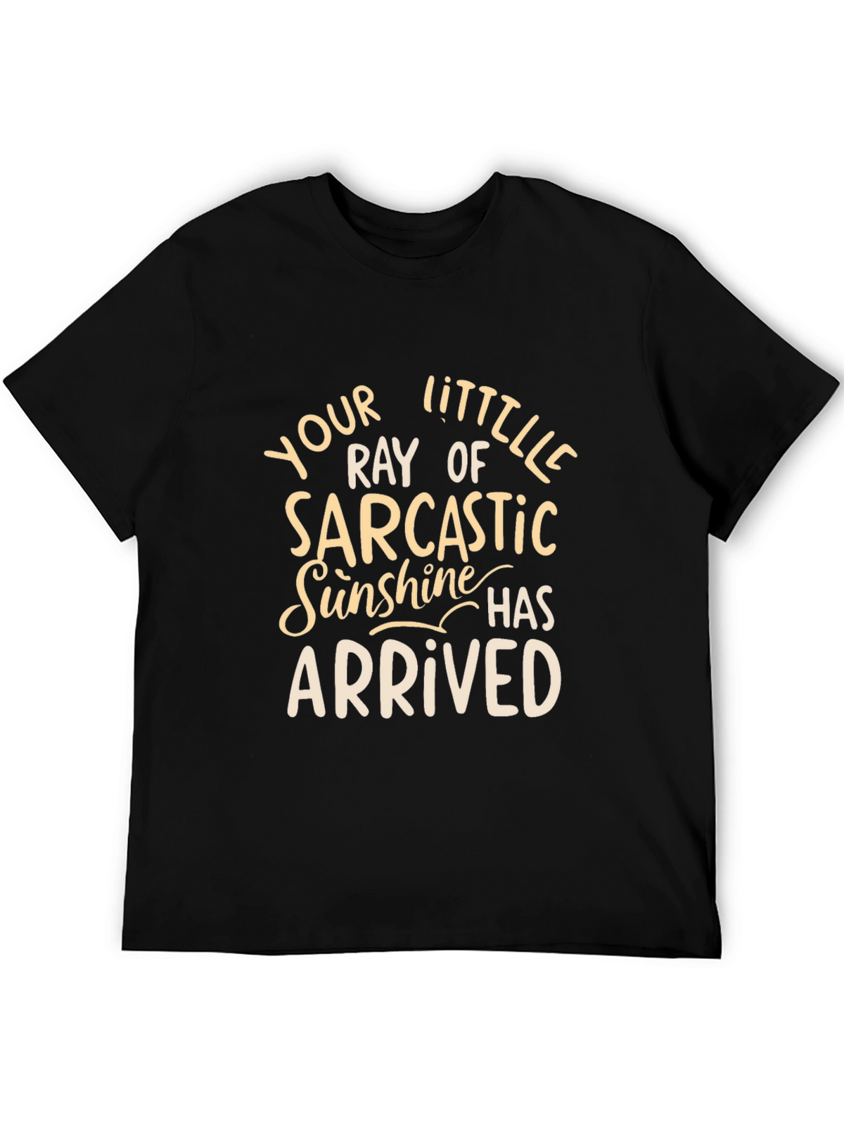 Sarcastic Sunshine Graphic Tee - Unisex Black T-Shirt