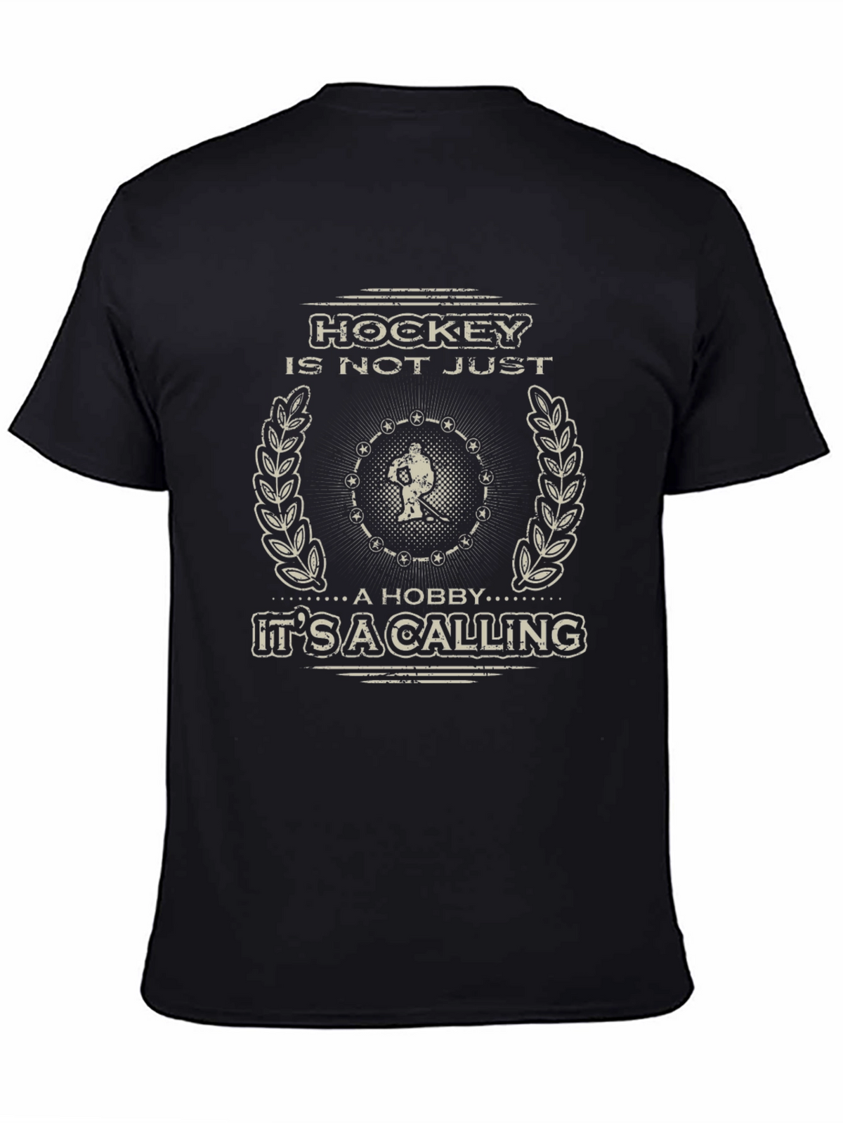 Hockey Calling Black Graphic Tee for Hockey Fans