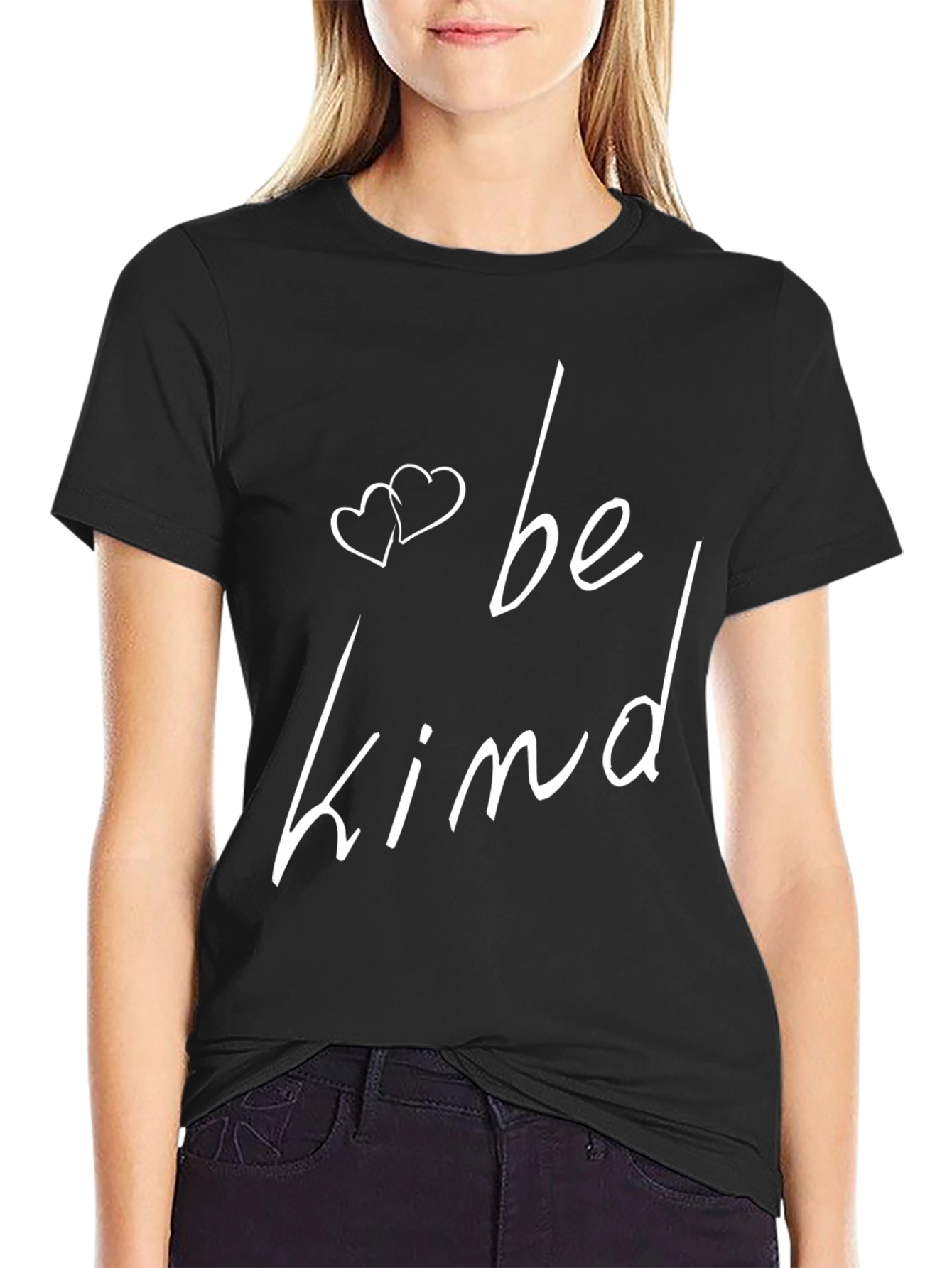 Be Kind Graphic Tee - Black Casual T-Shirt