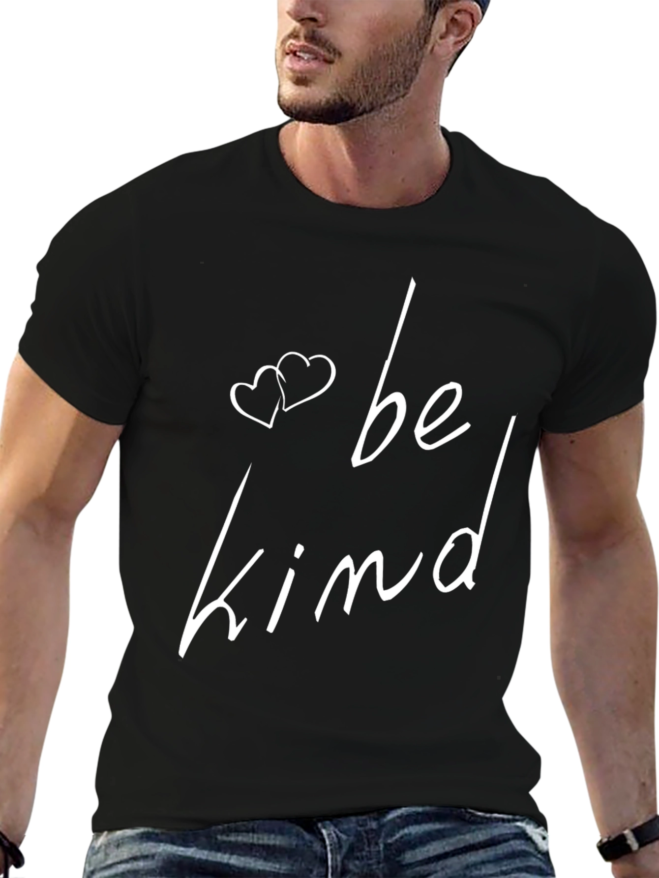 Be Kind Graphic Tee - Black Casual T-Shirt