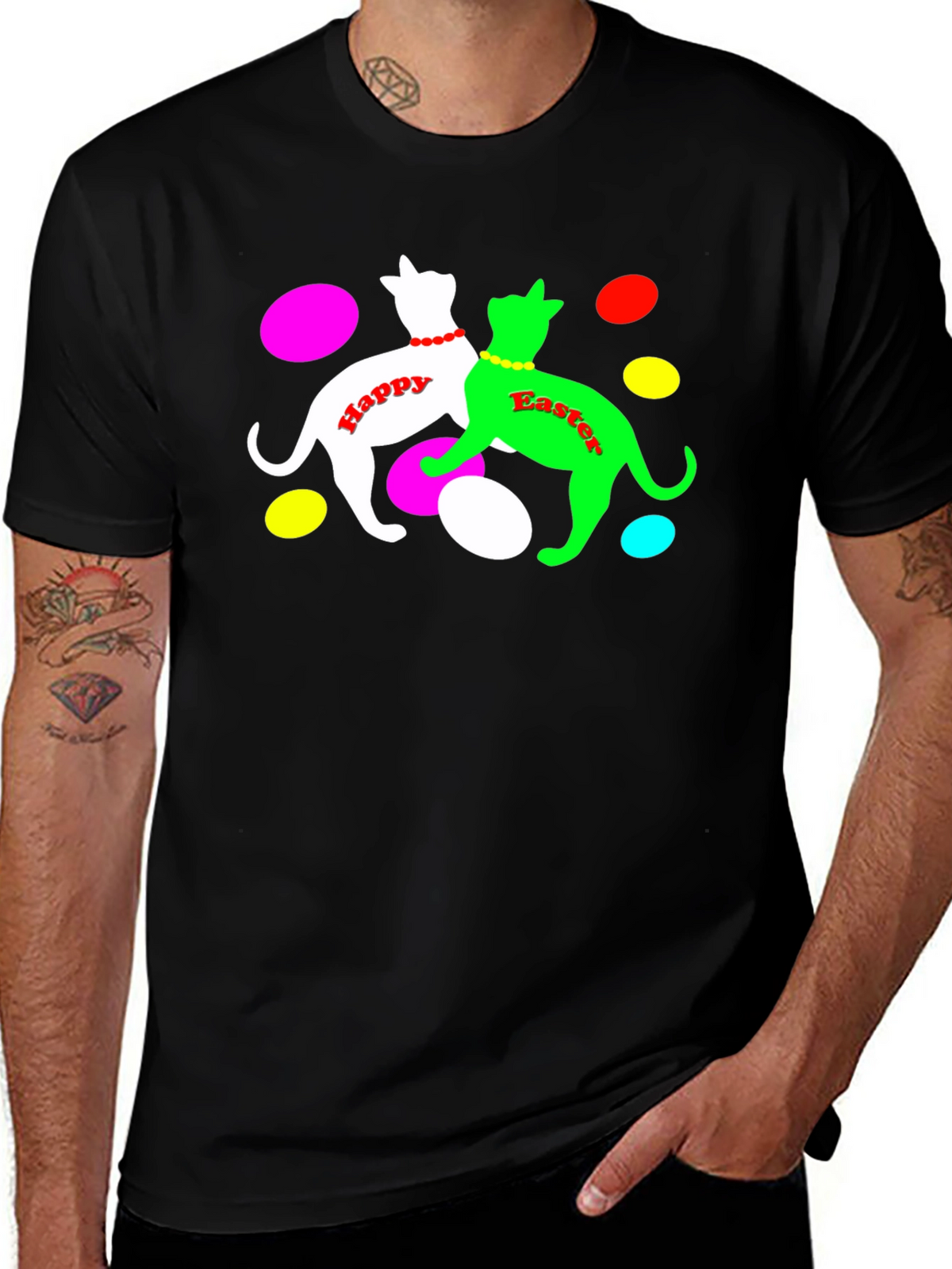 Happy Easter Cats T-Shirt