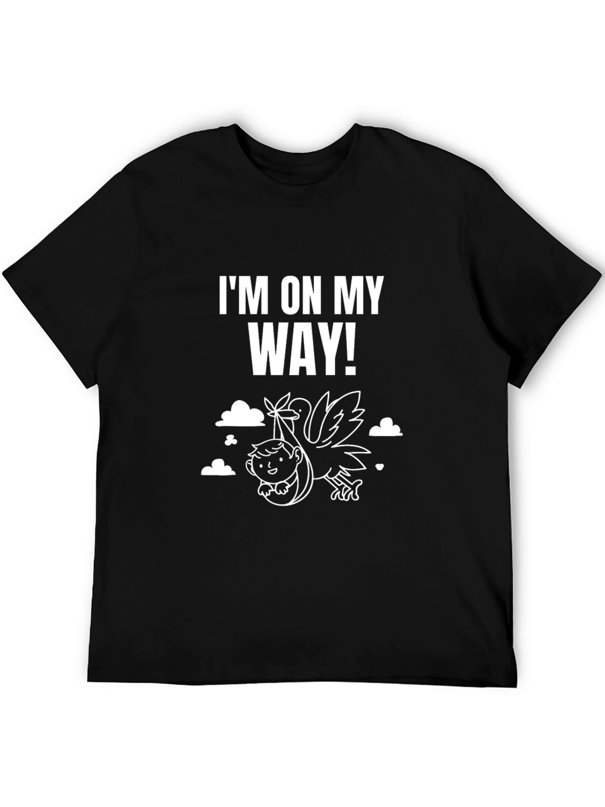 Im On My Way Baby Stork T-Shirt