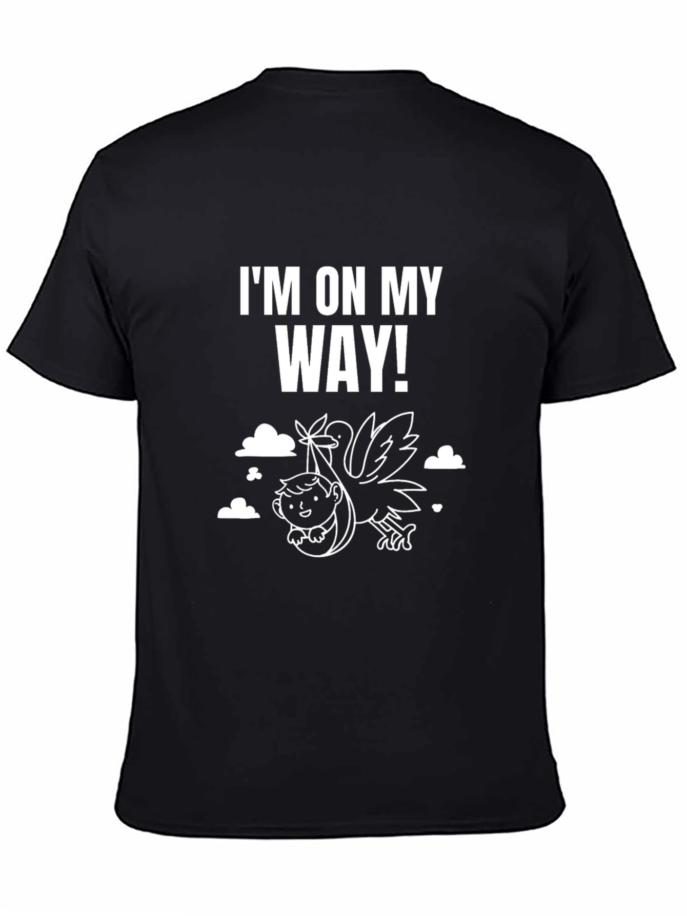Im On My Way Baby Stork T-Shirt