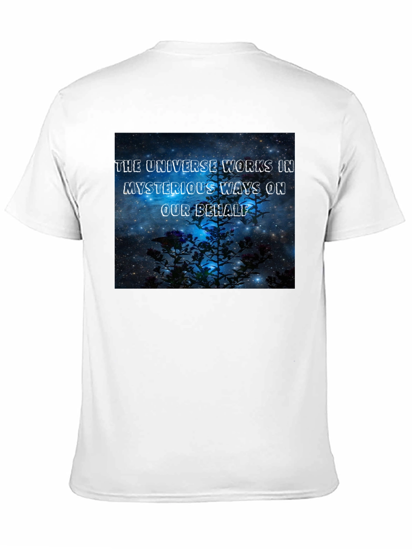 The Universe Works in Mysterious Ways Black T-Shirt