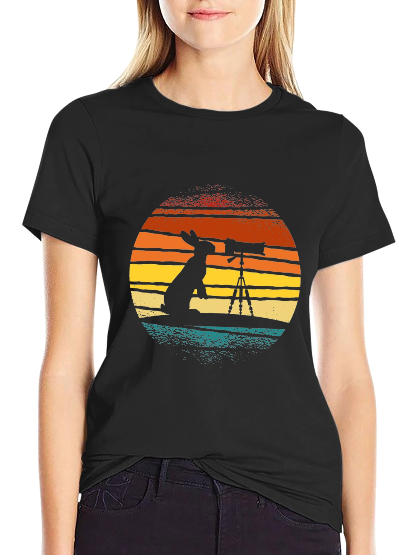 Bunny Photographer Graphic T-Shirt