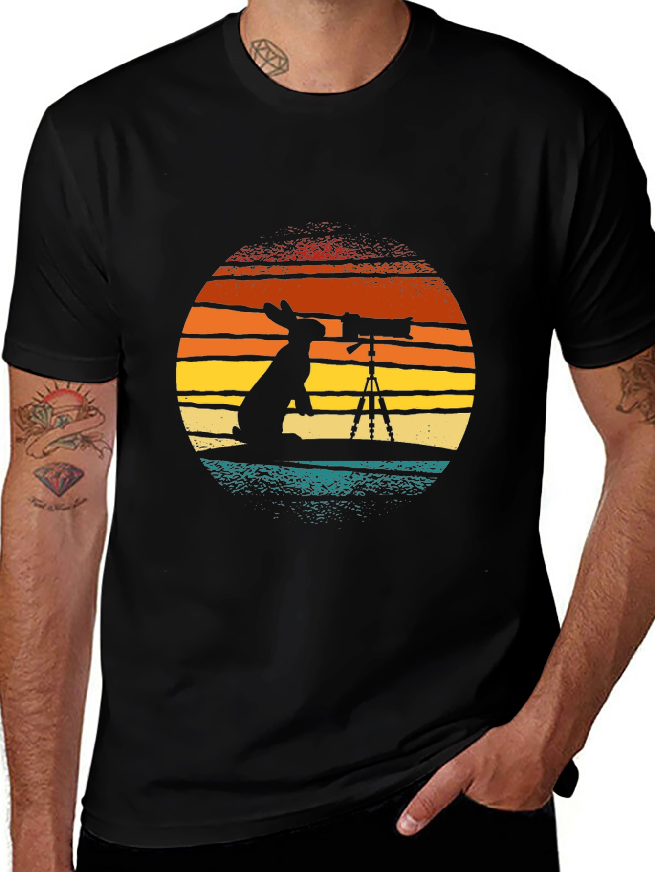 Bunny Photographer Graphic T-Shirt