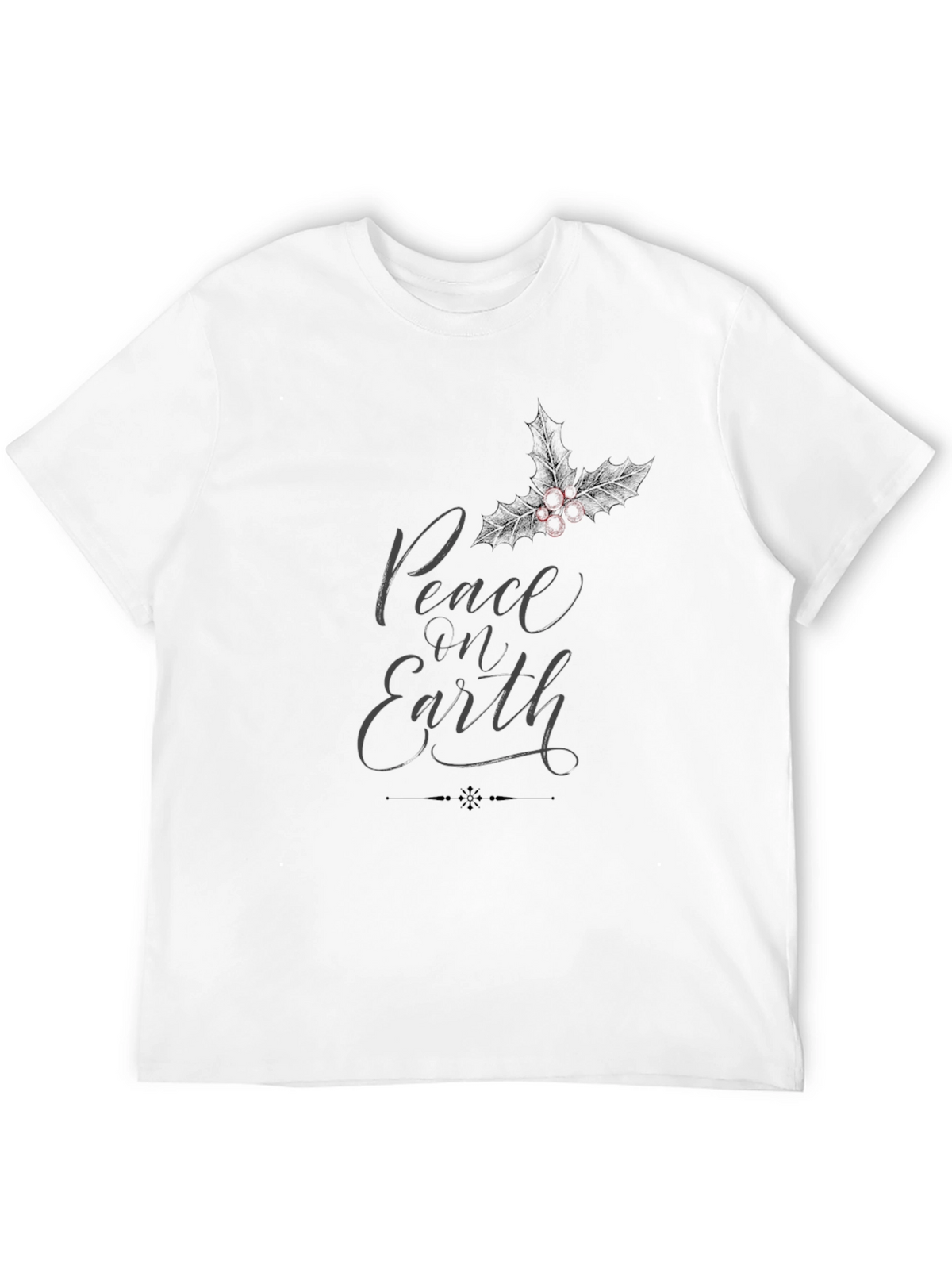 Peace on Earth Graphic T-Shirt - Black