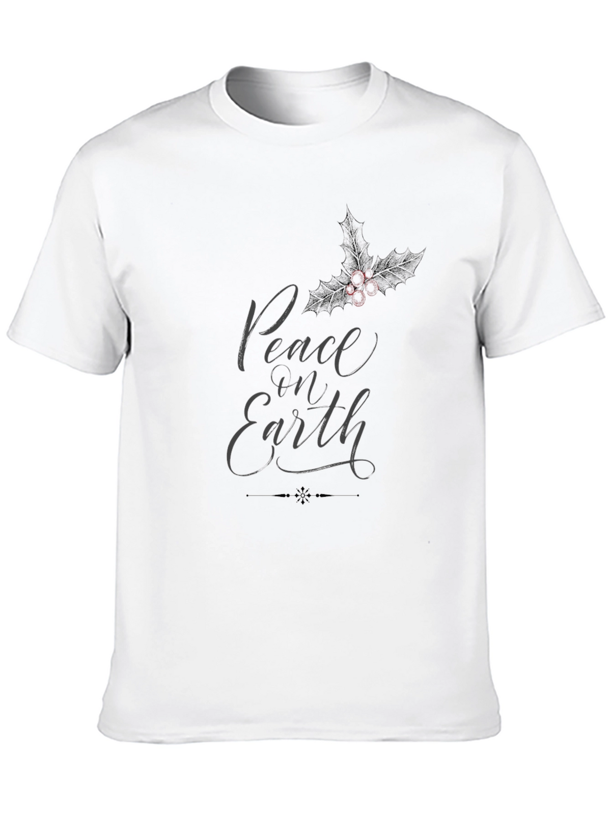 Peace on Earth Graphic T-Shirt - Black