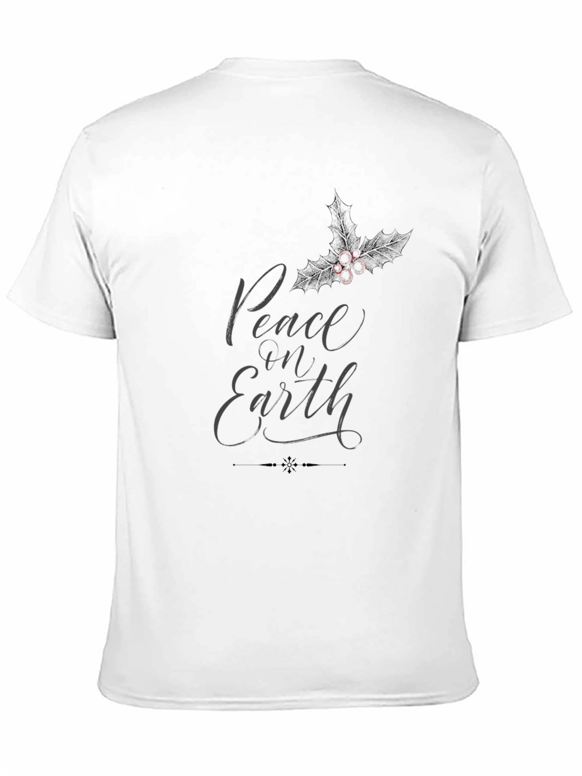 Peace on Earth Graphic T-Shirt - Black