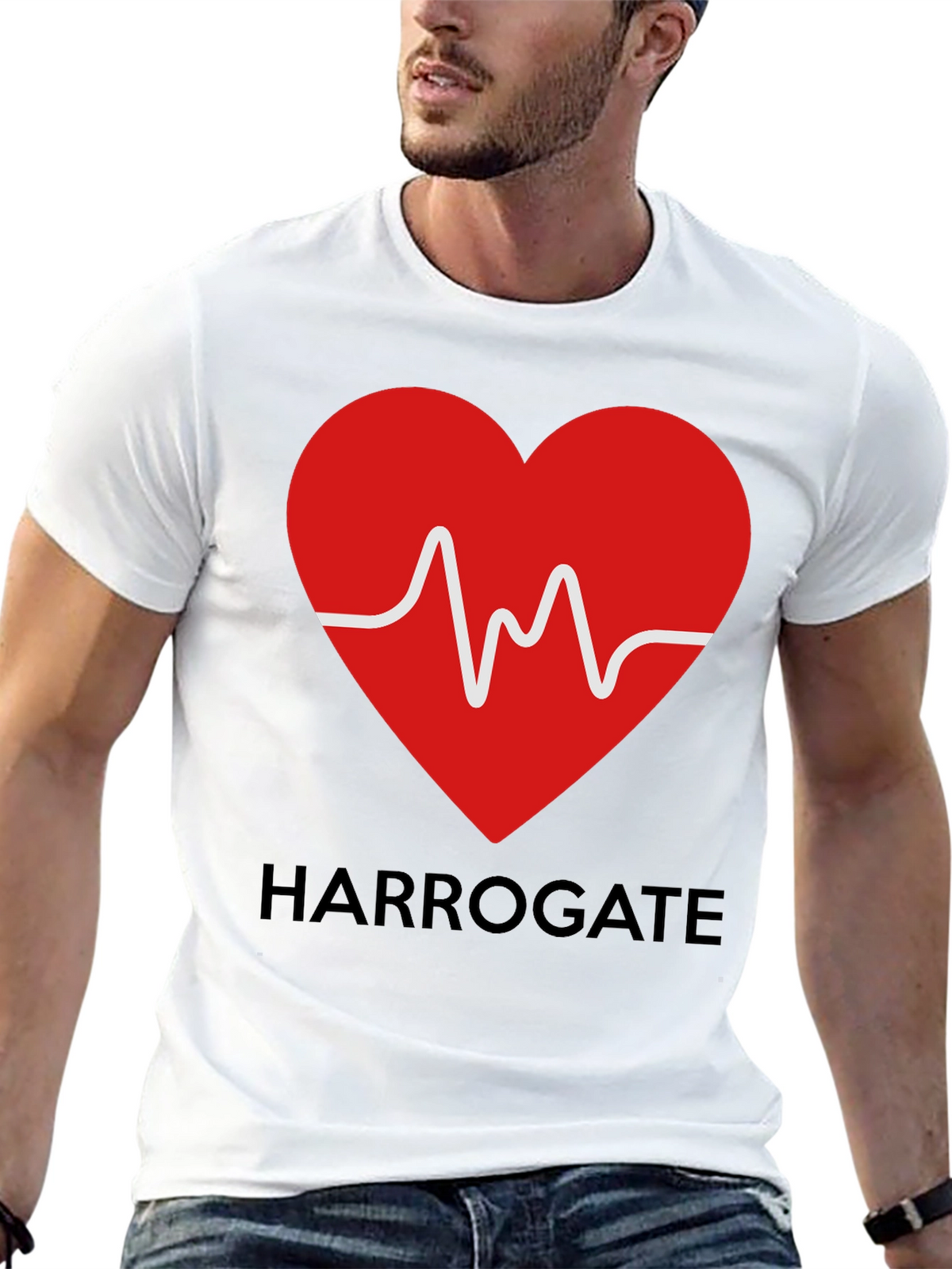 Harrogate Heartbeat T-Shirt - Unique Design