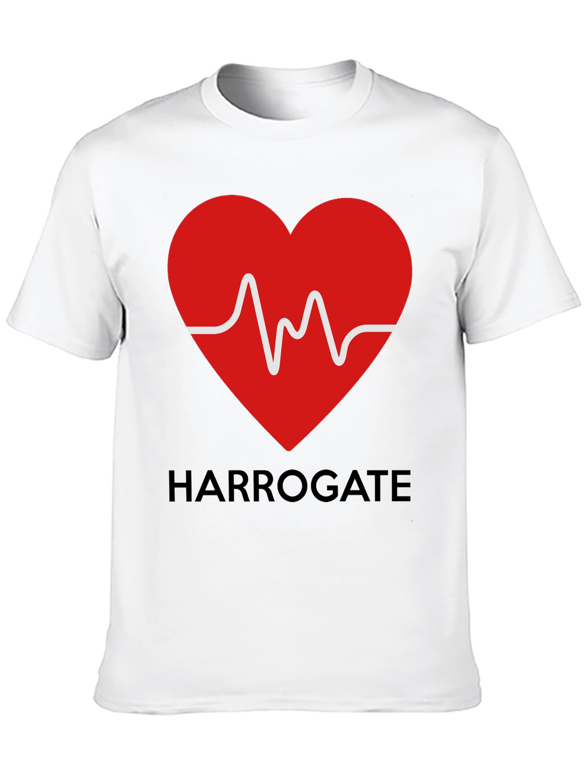 Harrogate Heartbeat T-Shirt - Unique Design