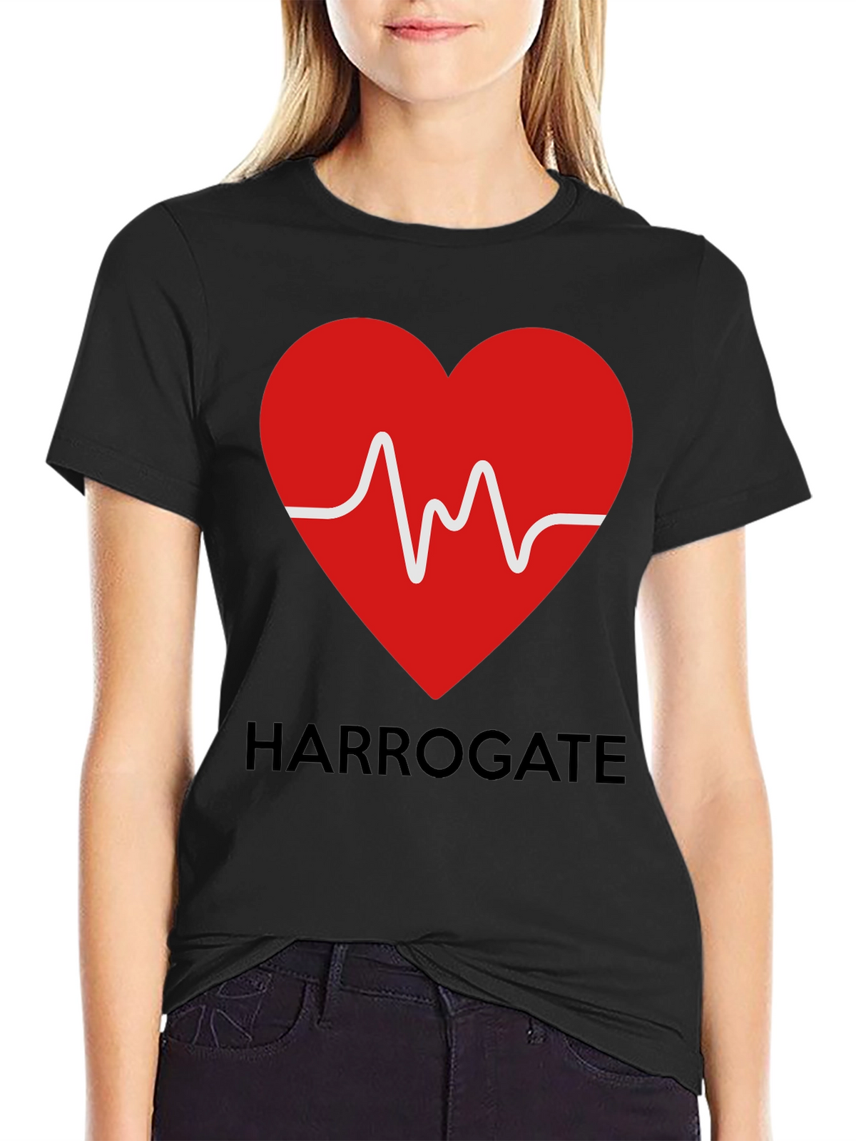 Harrogate Heartbeat T-Shirt - Unique Design