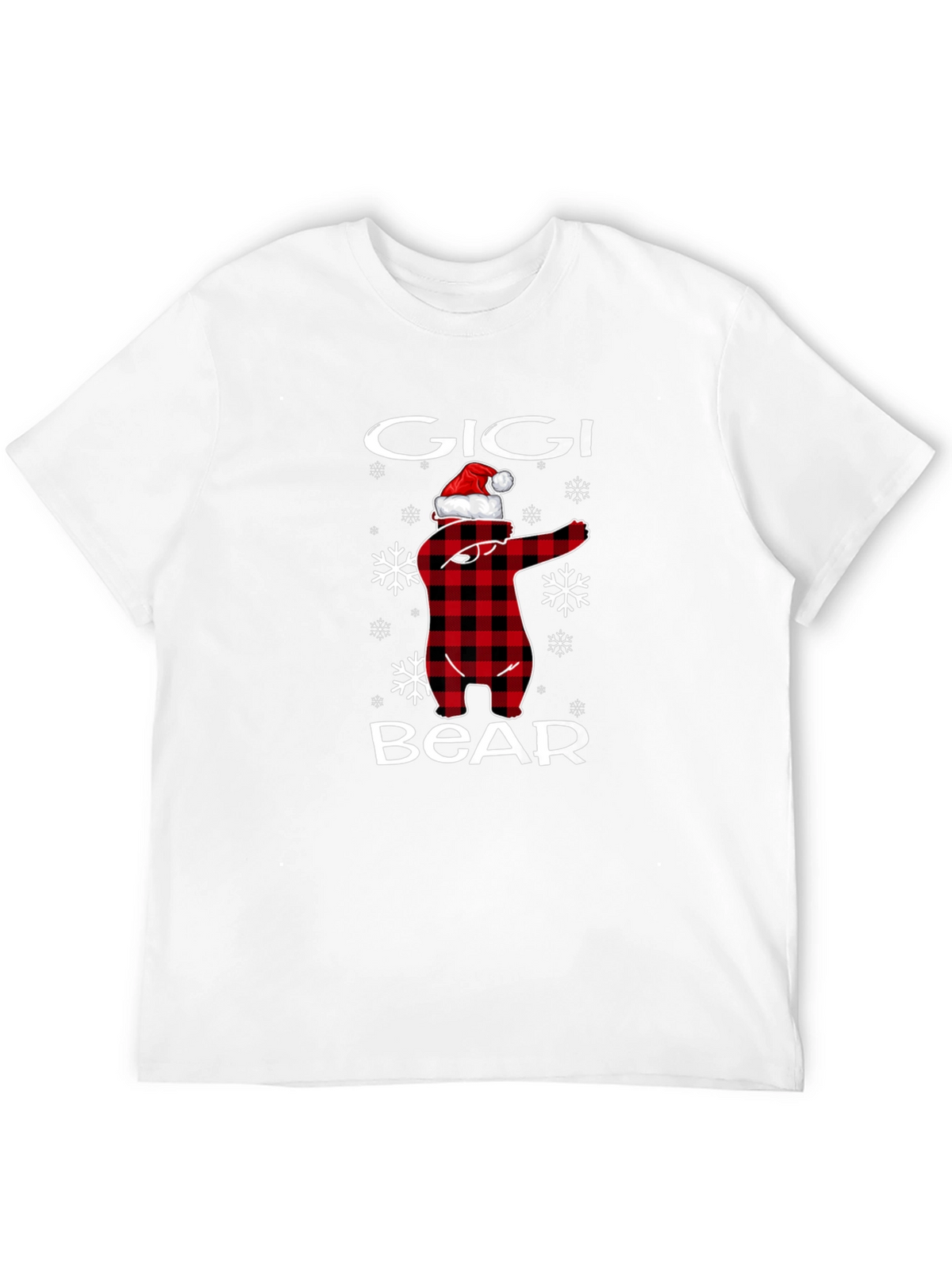 Gigi Bear Plaid Christmas T-Shirt