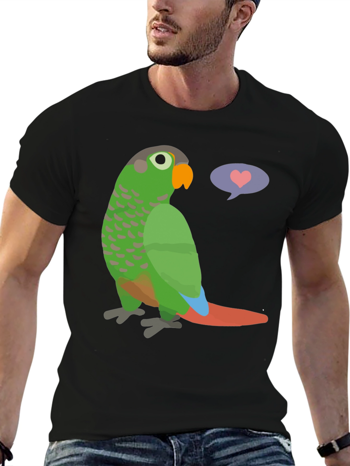 Parrot Love T-Shirt - Cute Bird Graphic Tee