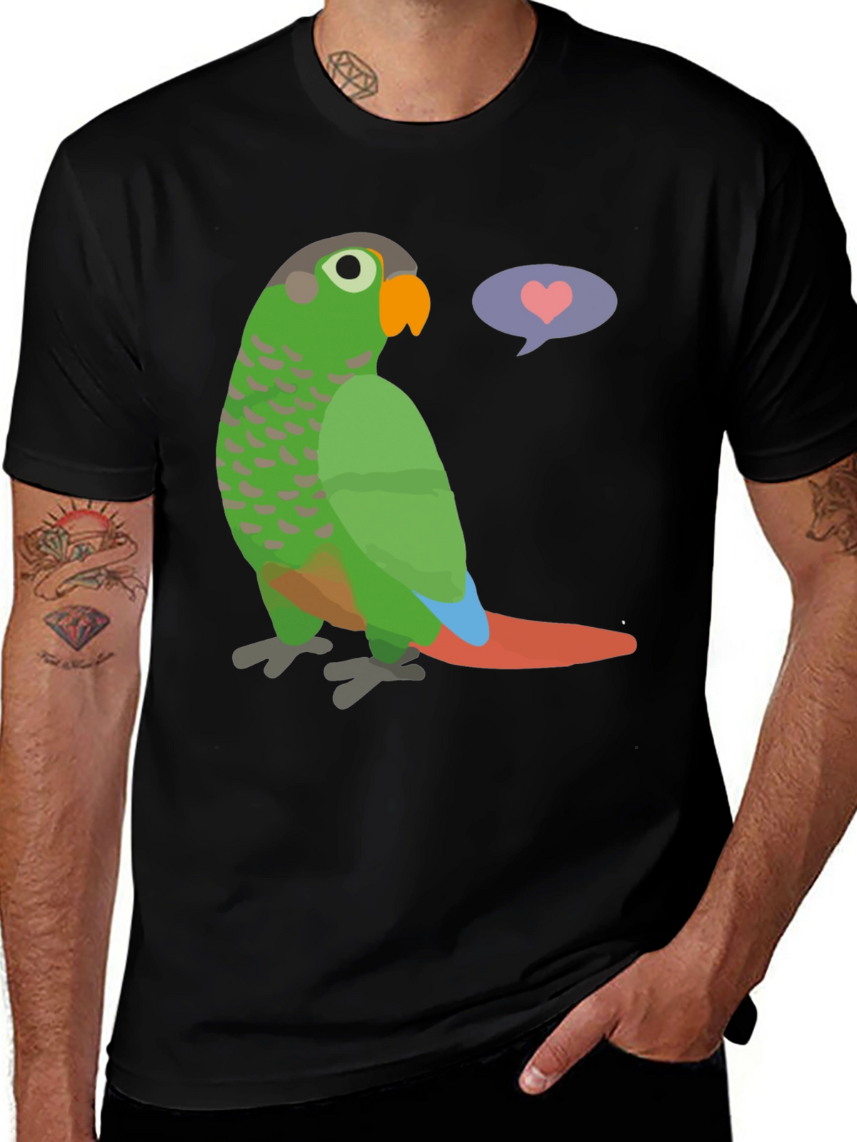 Parrot Love T-Shirt - Cute Bird Graphic Tee
