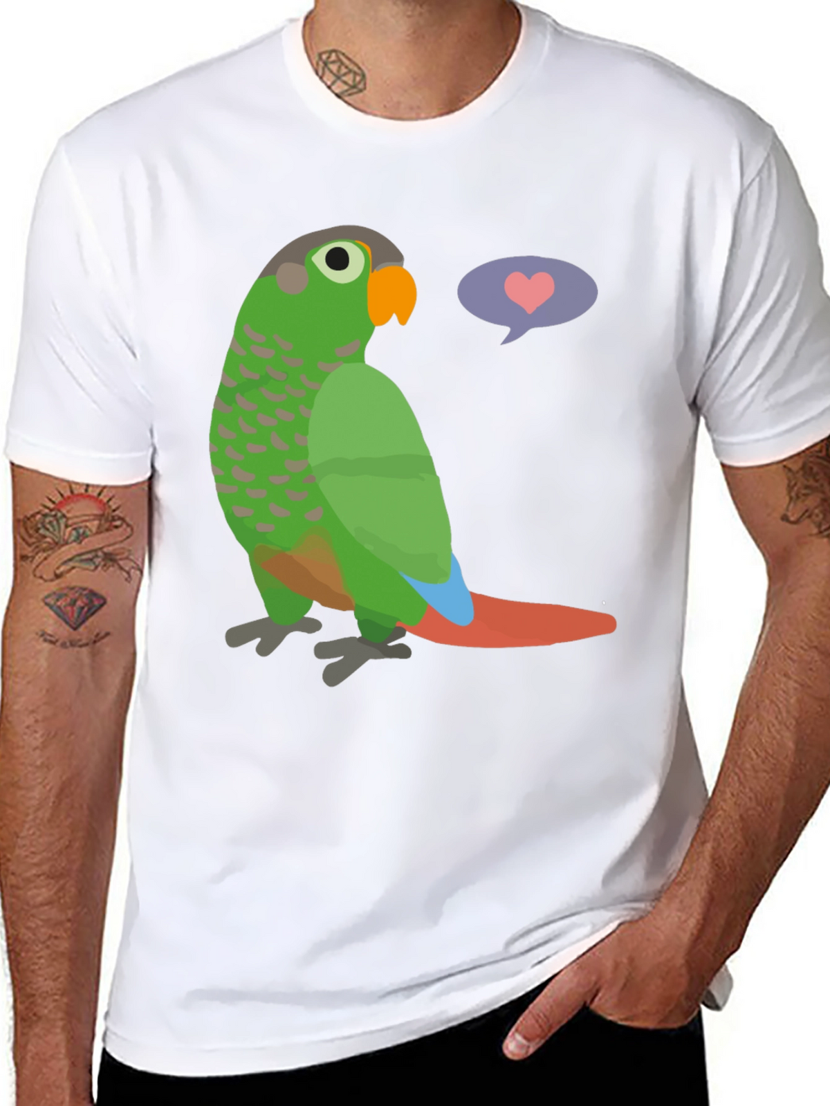 Parrot Love T-Shirt - Cute Bird Graphic Tee