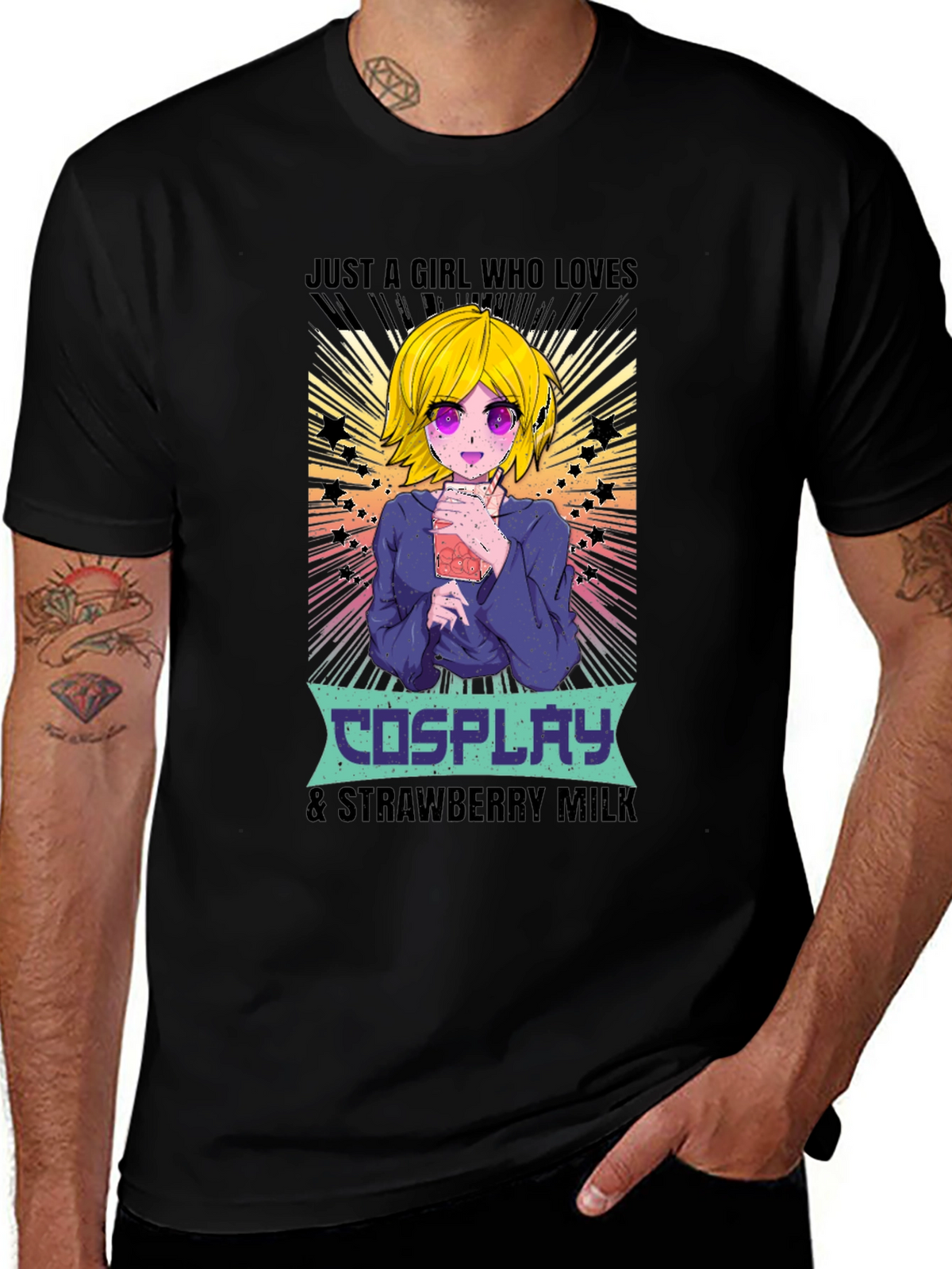 Cosplay & Strawberry Milk Anime T-Shirt