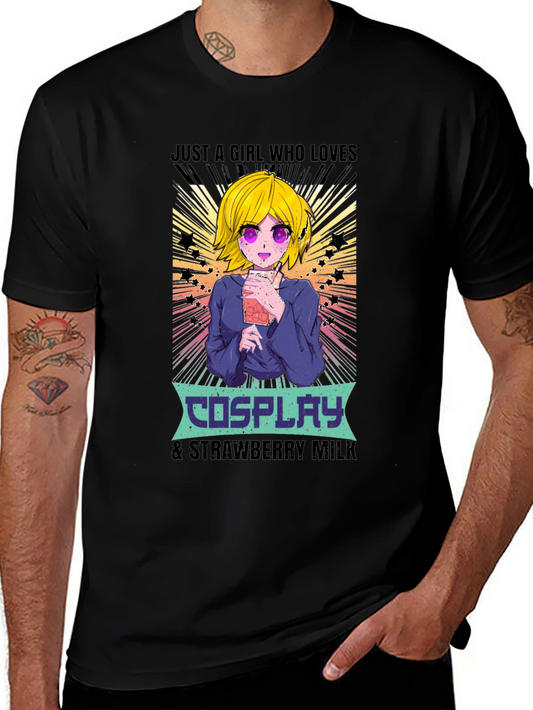 Cosplay & Strawberry Milk Anime T-Shirt