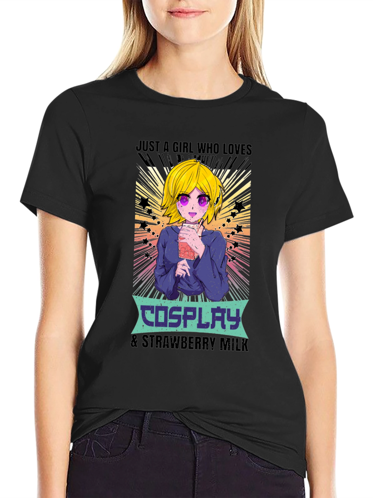 Cosplay & Strawberry Milk Anime T-Shirt