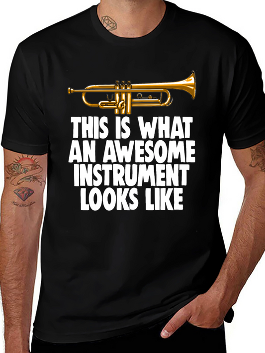 Awesome Instrument Trumpet Graphic T-Shirt
