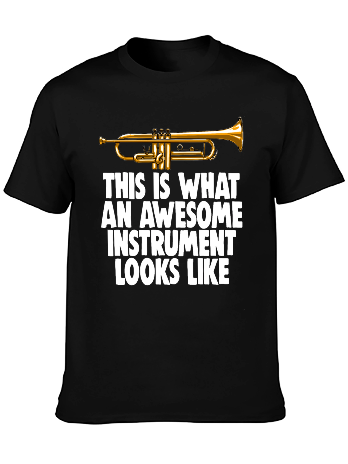 Awesome Instrument Trumpet Graphic T-Shirt