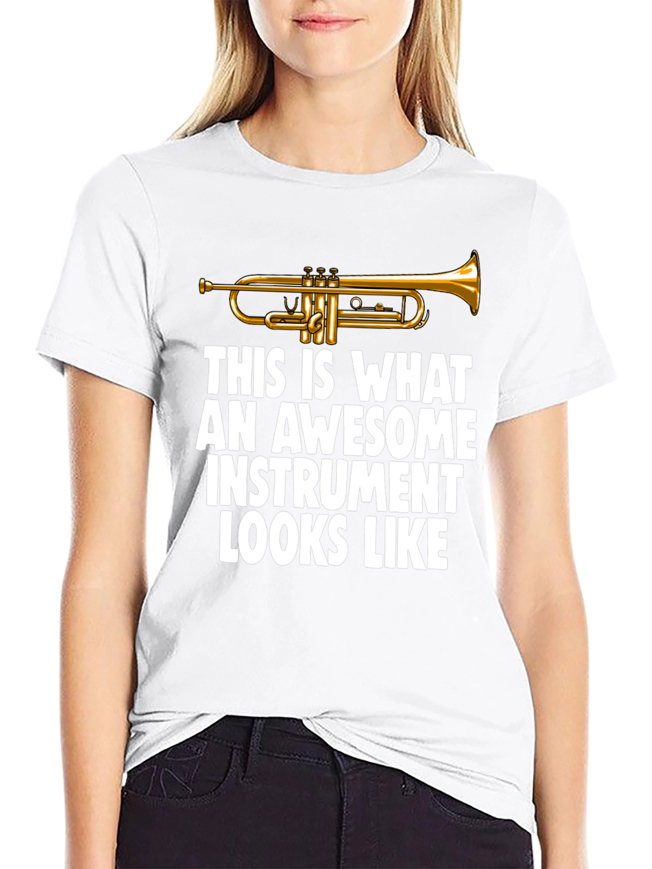Awesome Instrument Trumpet Graphic T-Shirt