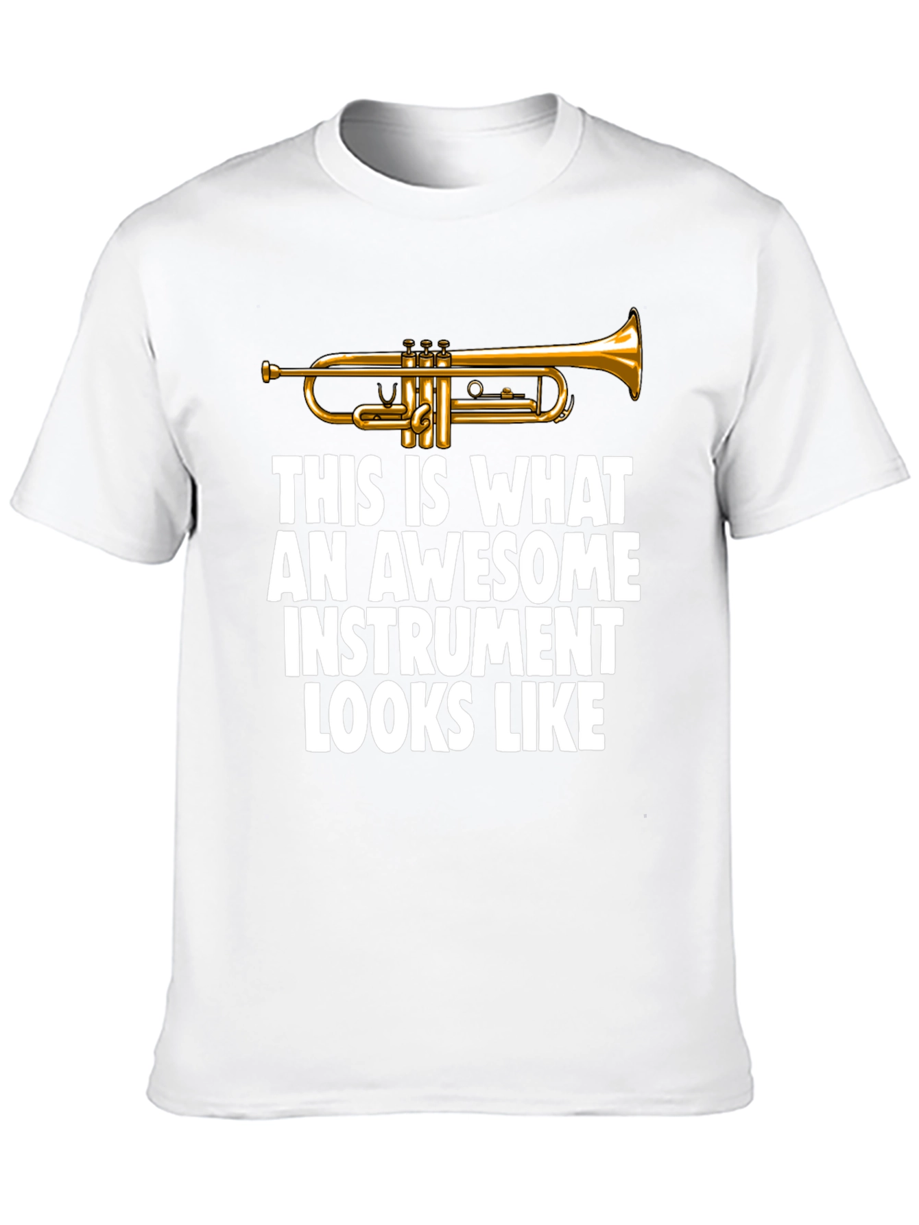 Awesome Instrument Trumpet Graphic T-Shirt