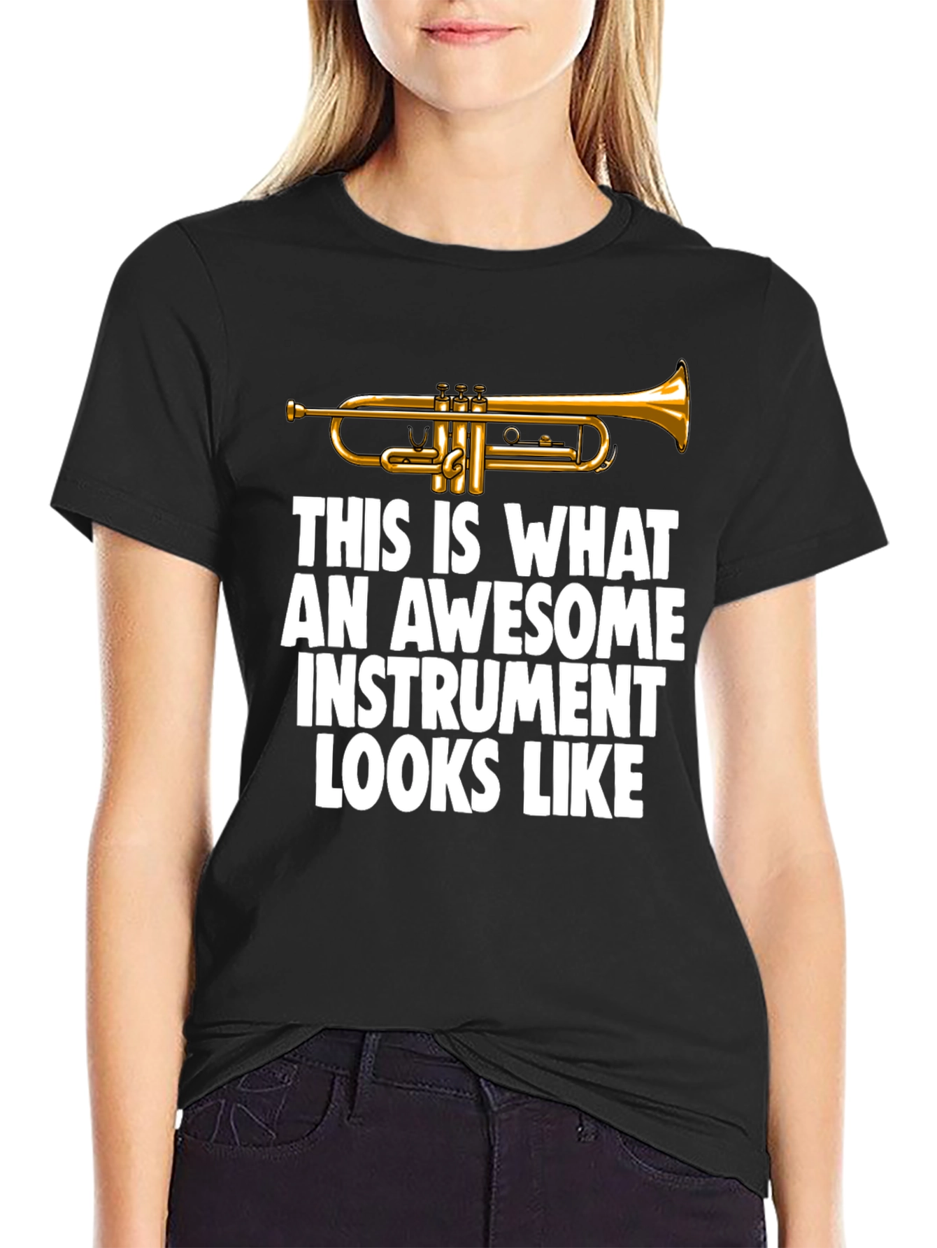 Awesome Instrument Trumpet Graphic T-Shirt