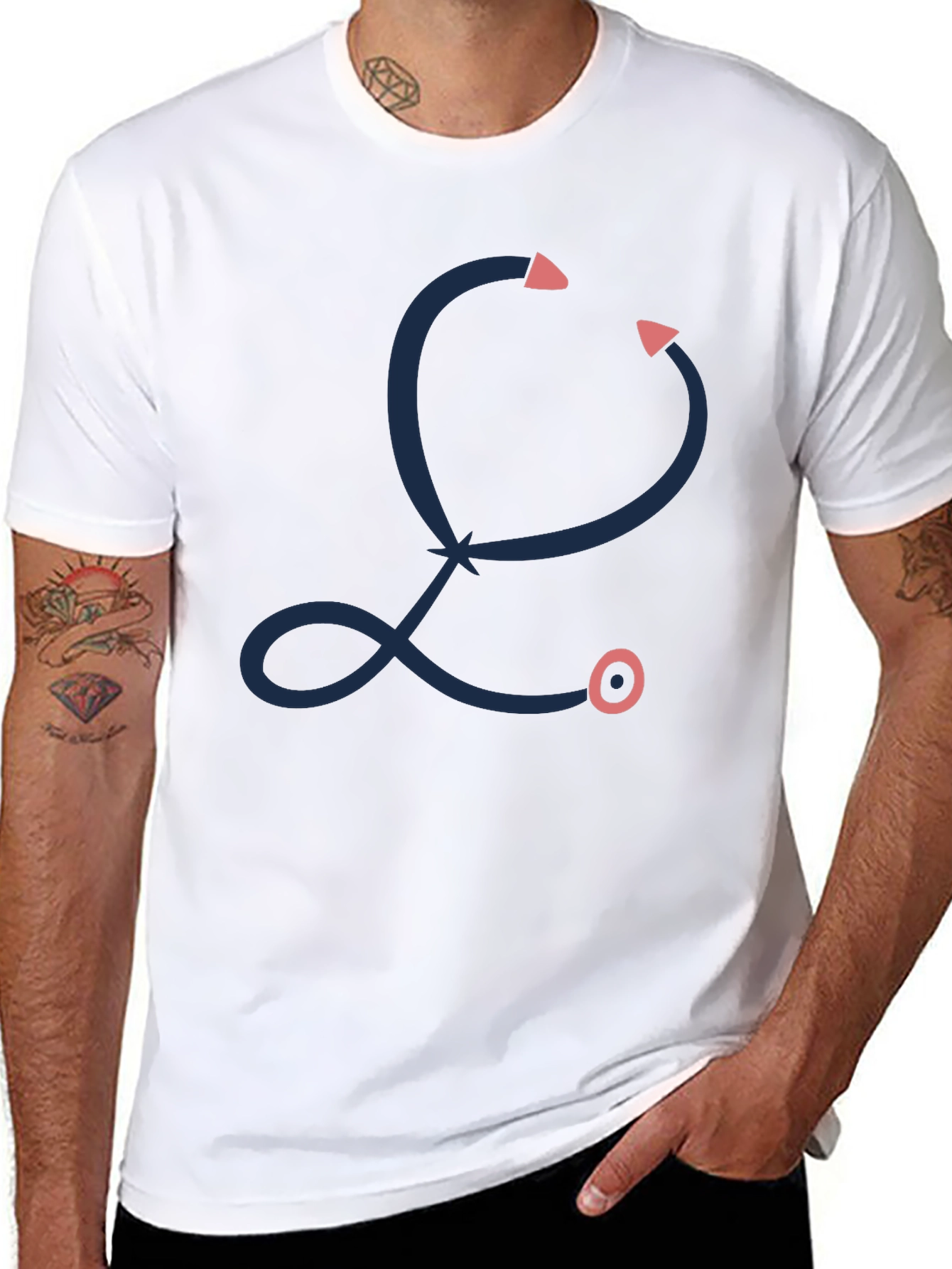Stethoscope Graphic Tee - Medical Doctor Shirt