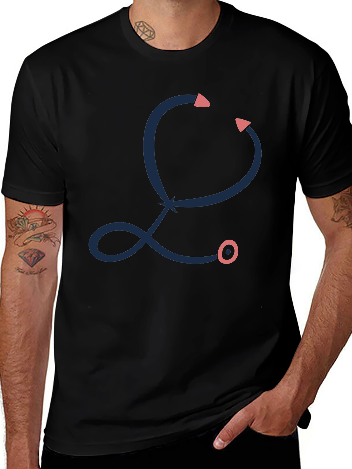 Stethoscope Graphic Tee - Medical Doctor Shirt