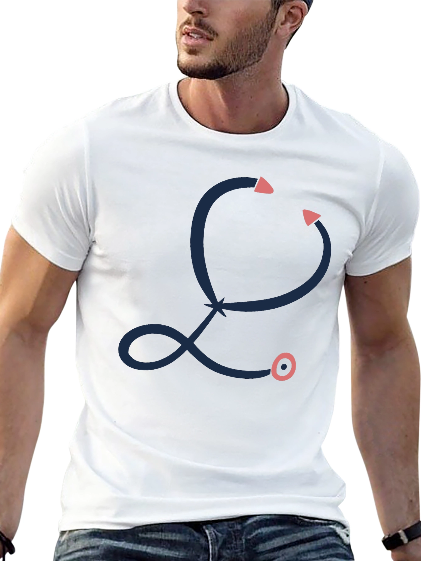Stethoscope Graphic Tee - Medical Doctor Shirt