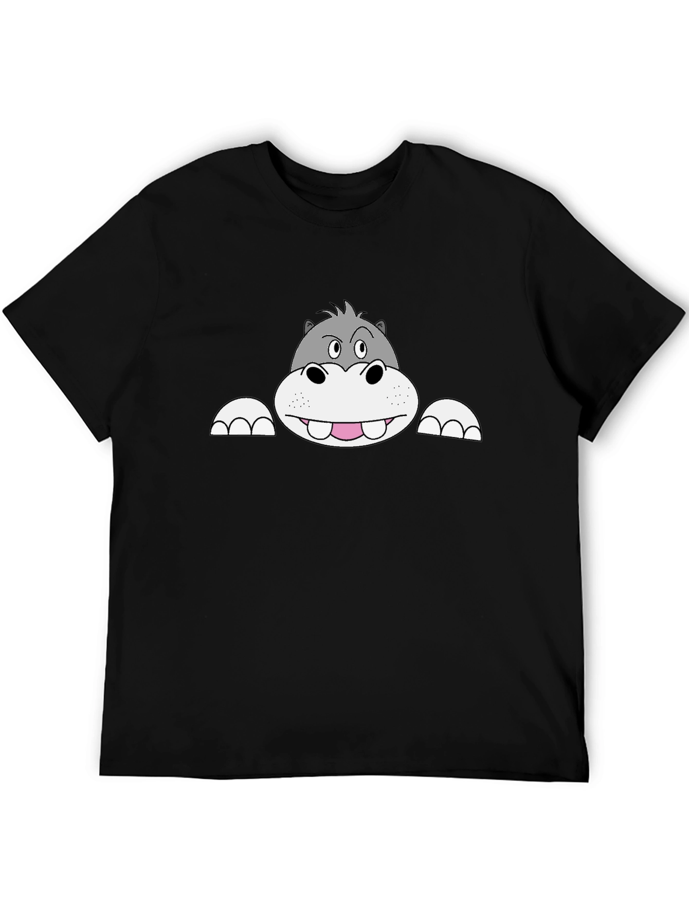Hippo Graphic Black T-Shirt