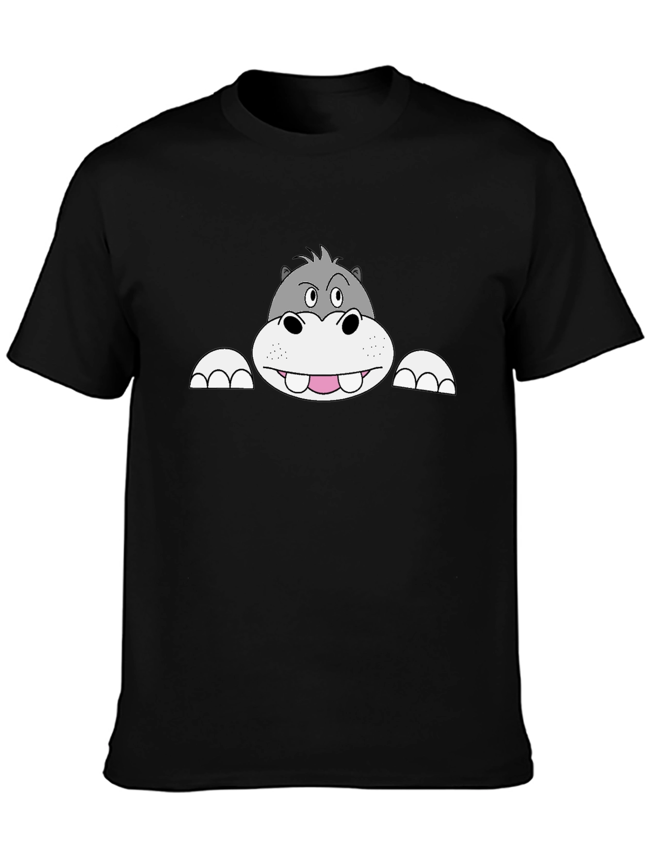 Hippo Graphic Black T-Shirt