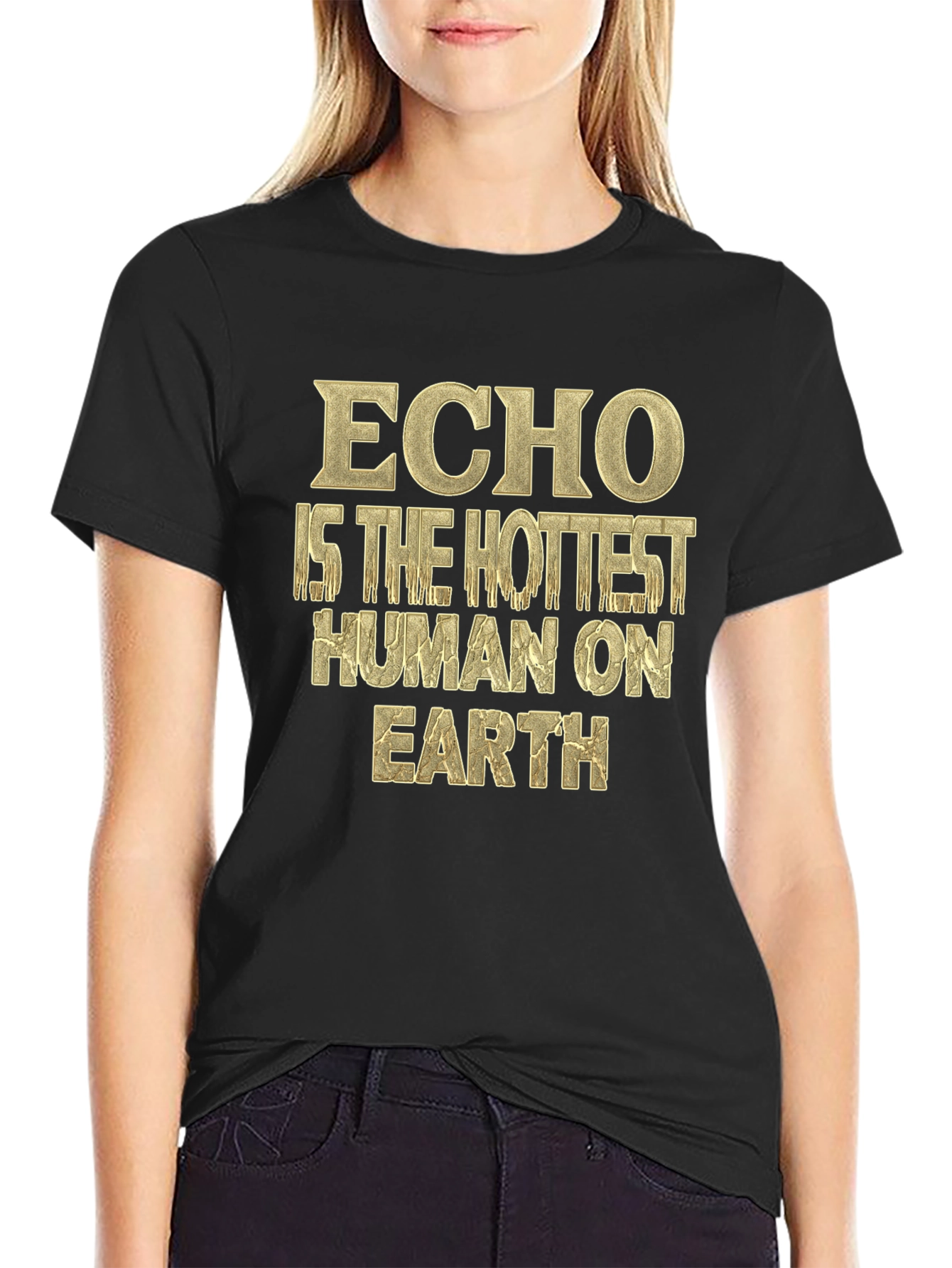 Echo Hottest Human Tee - Unique Graphic T-Shirt