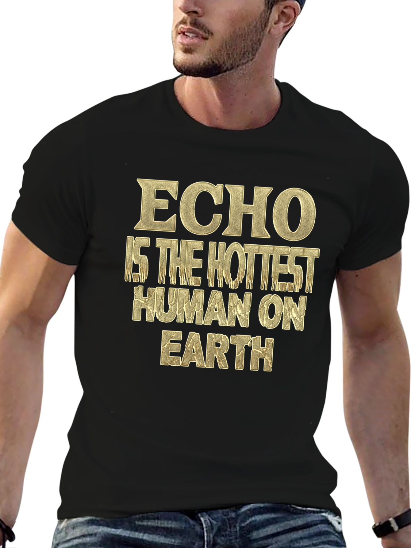 Echo Hottest Human Tee - Unique Graphic T-Shirt