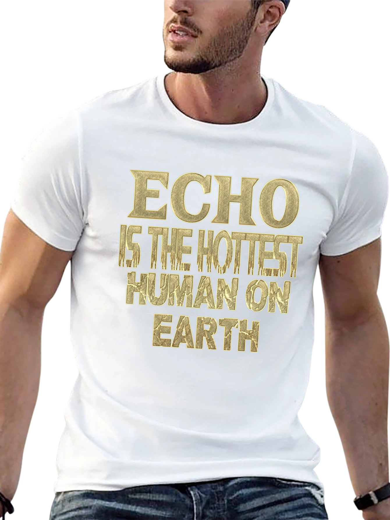 Echo Hottest Human Tee - Unique Graphic T-Shirt