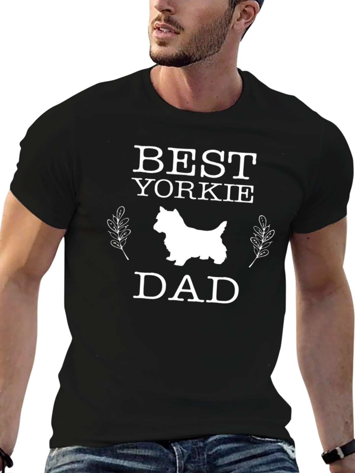 Best Yorkie Dad T-Shirt - Dog Lover Gift