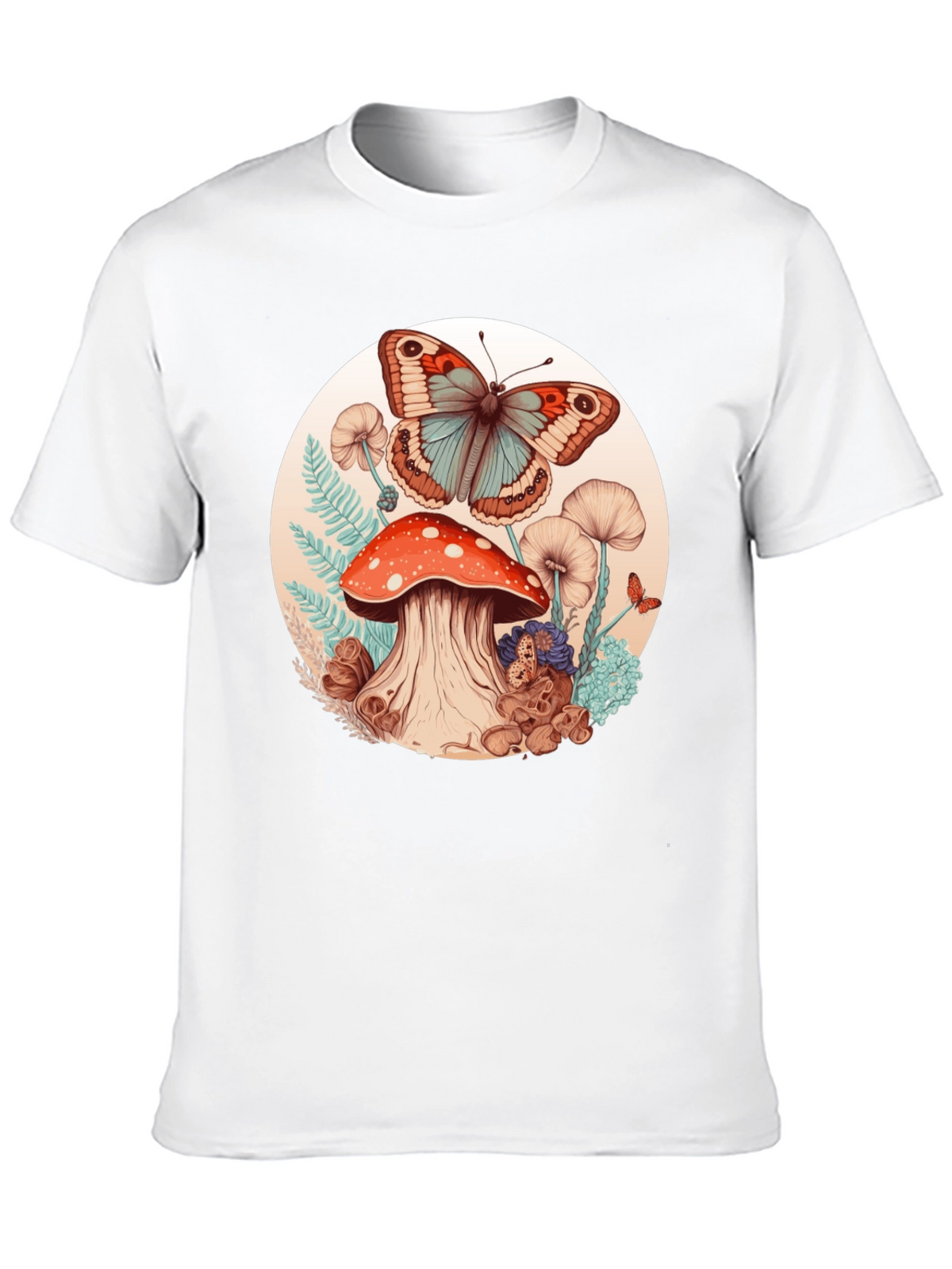Mushroom Butterfly Graphic Tee