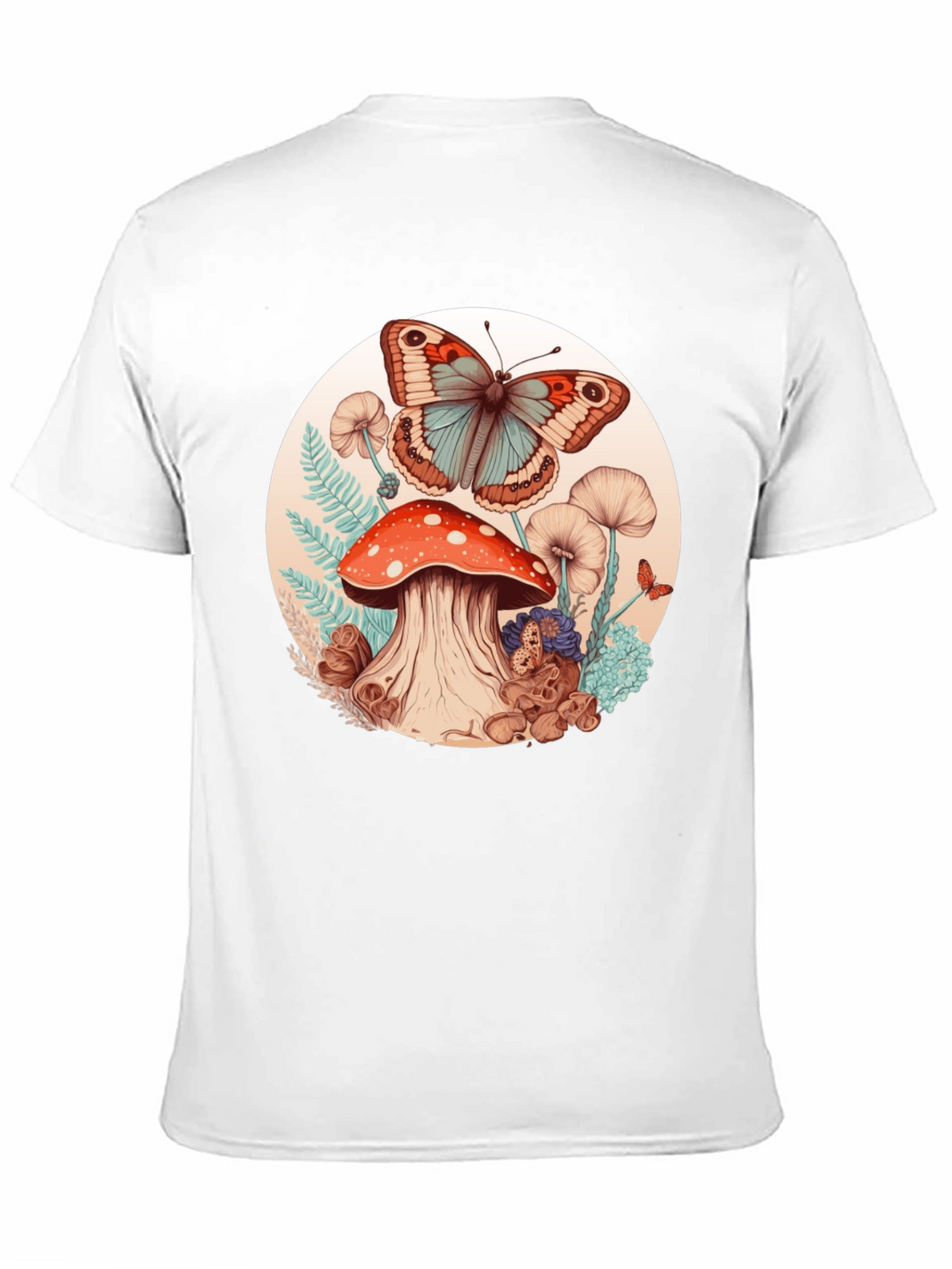 Mushroom Butterfly Graphic Tee