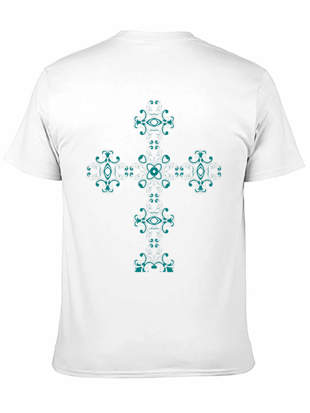 Ornamental Cross Graphic Tee - Black
