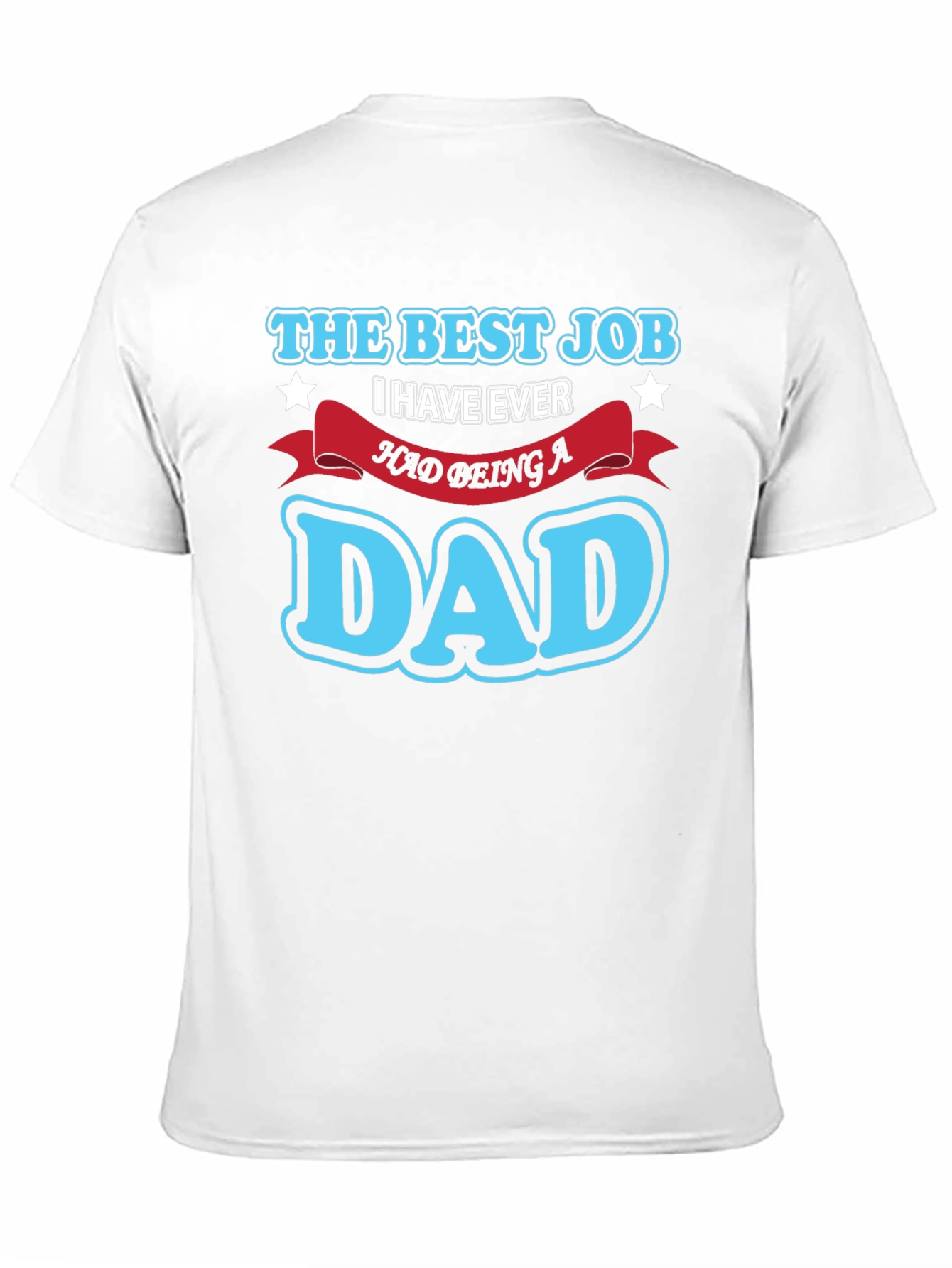 Best Job Dad T-Shirt - Black Cotton Blend Tee