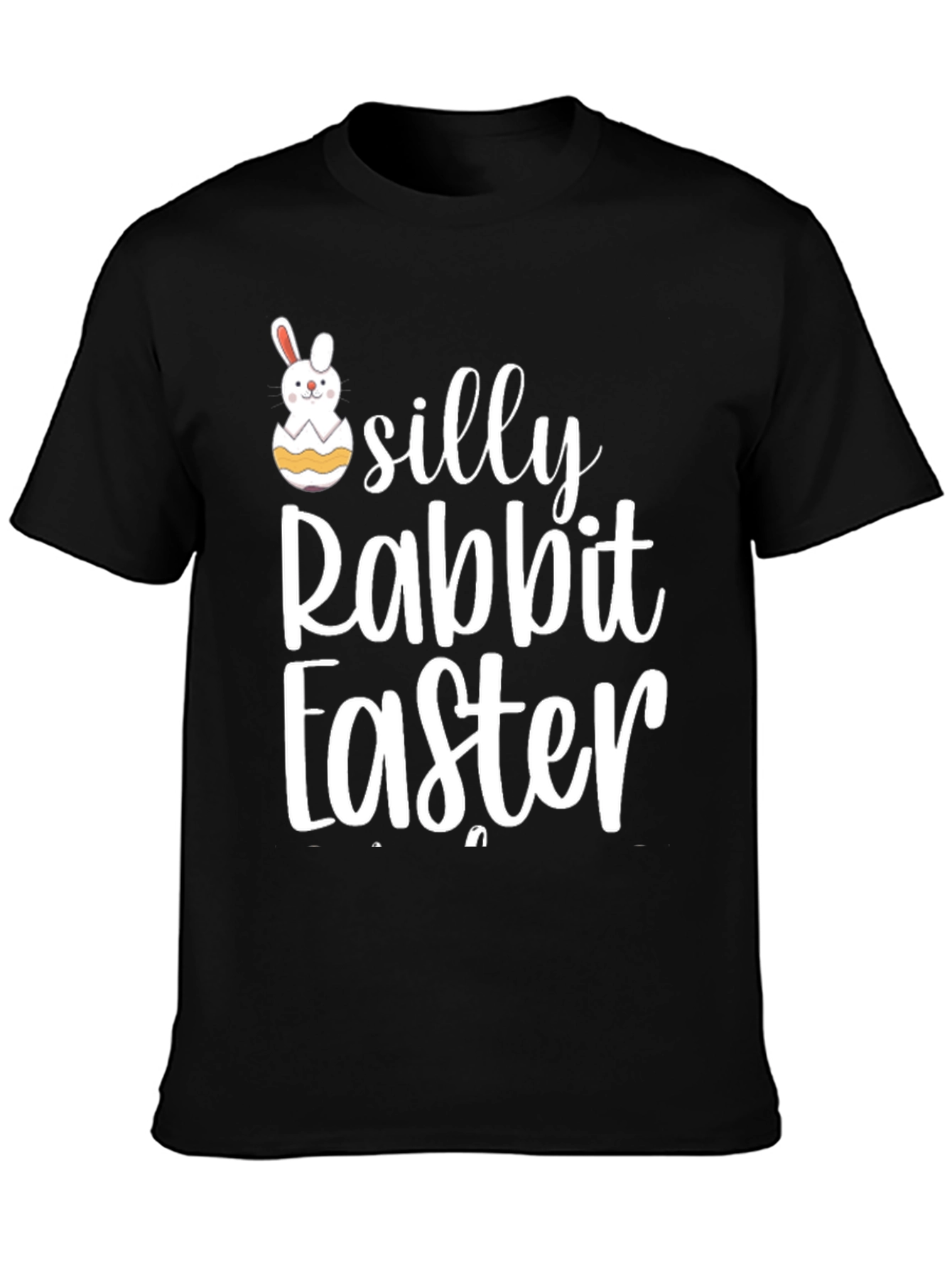 Silly Rabbit Easter Black T-Shirt