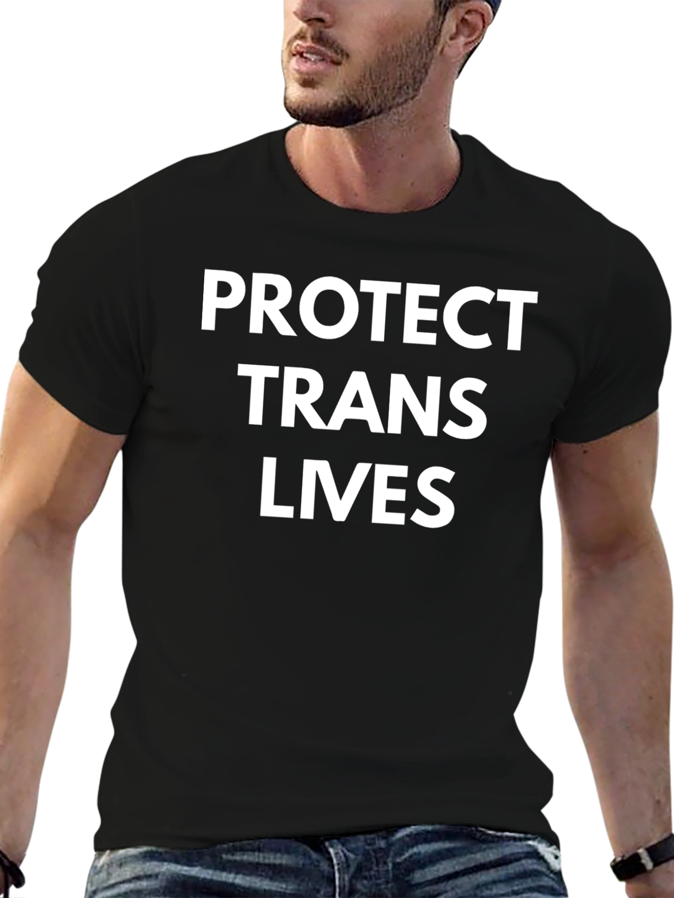 Protect Trans Lives Black T-Shirt