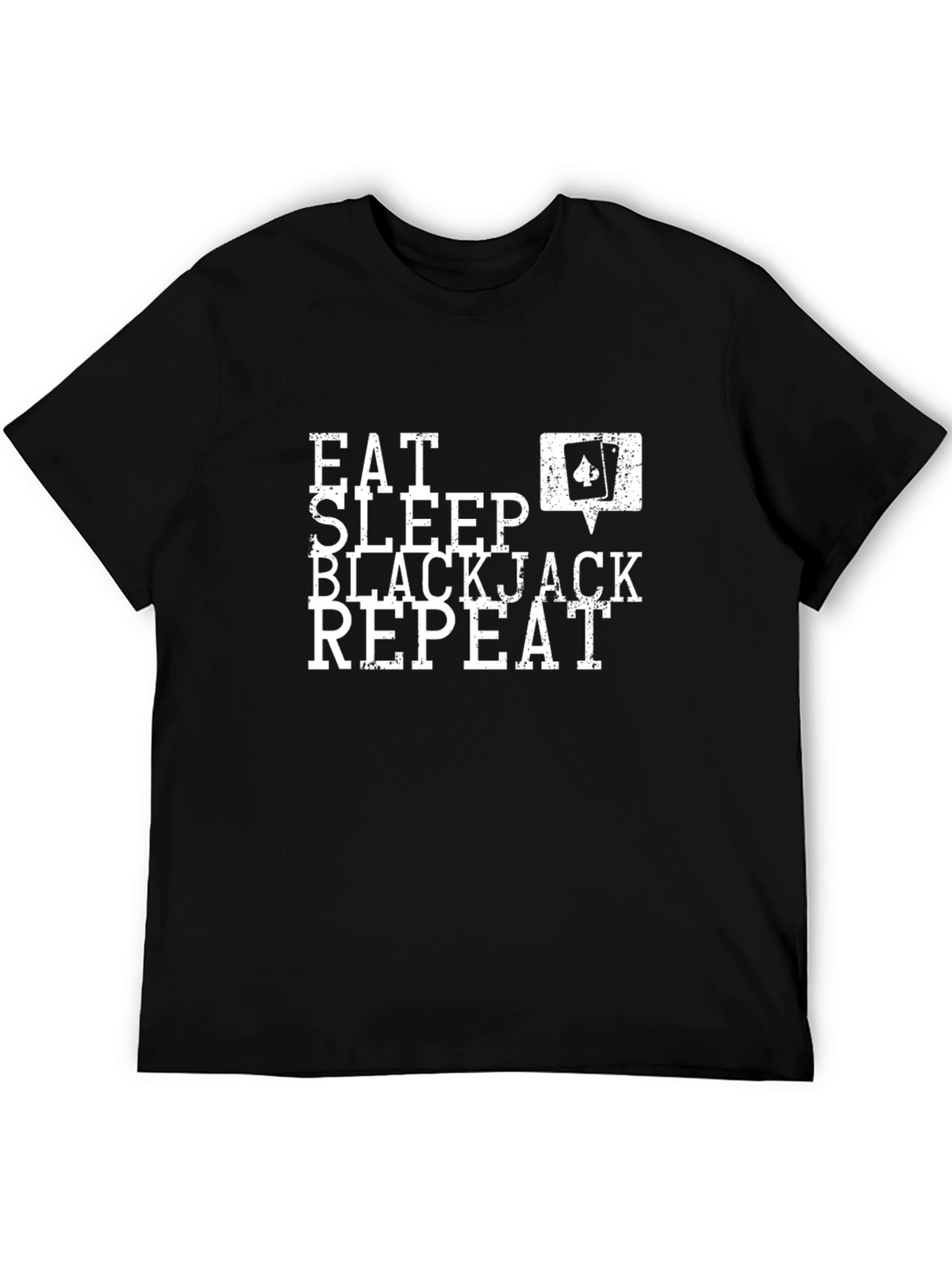 Eat Sleep Blackjack Repeat Graphic Tee