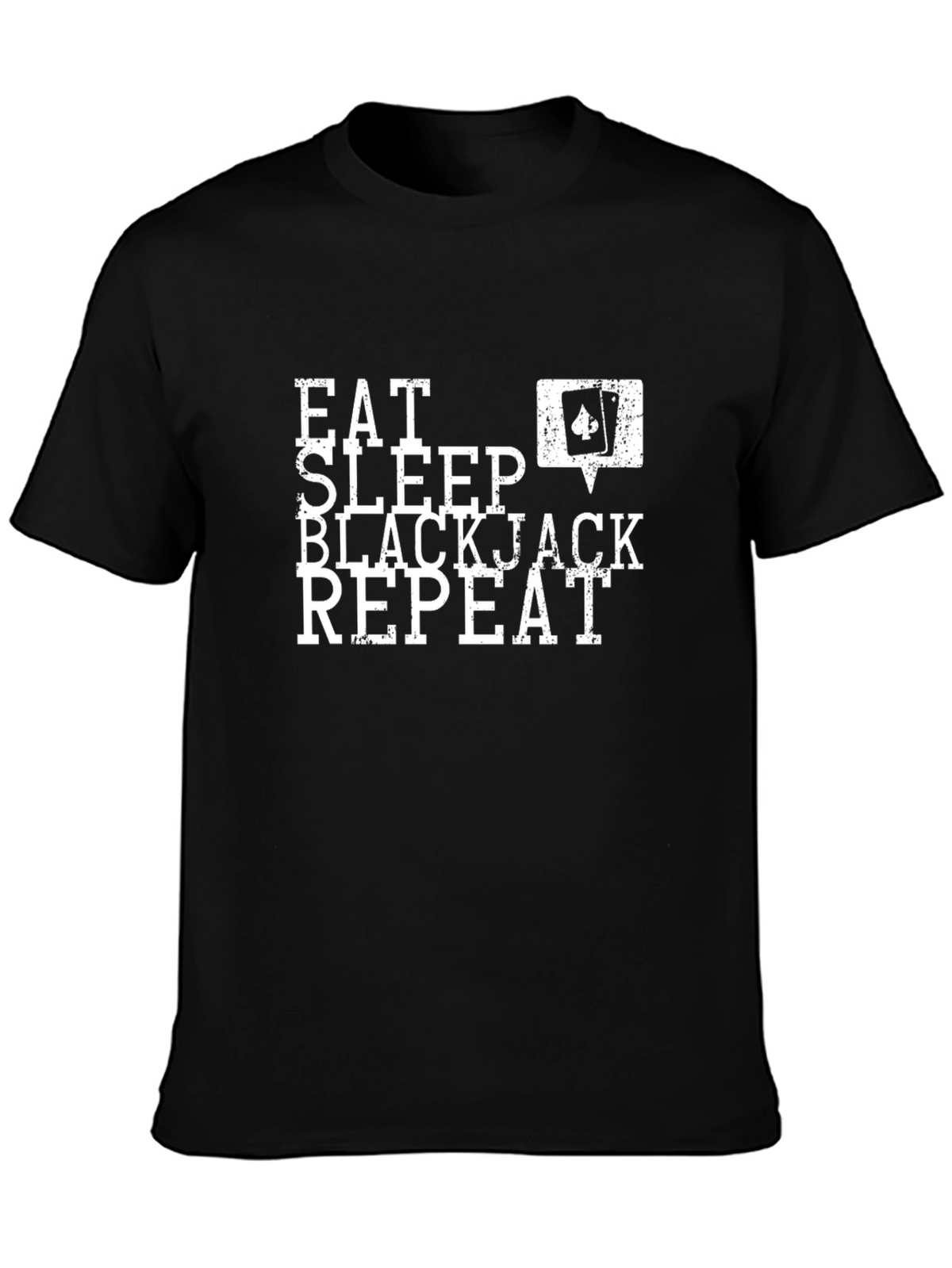 Eat Sleep Blackjack Repeat Graphic Tee