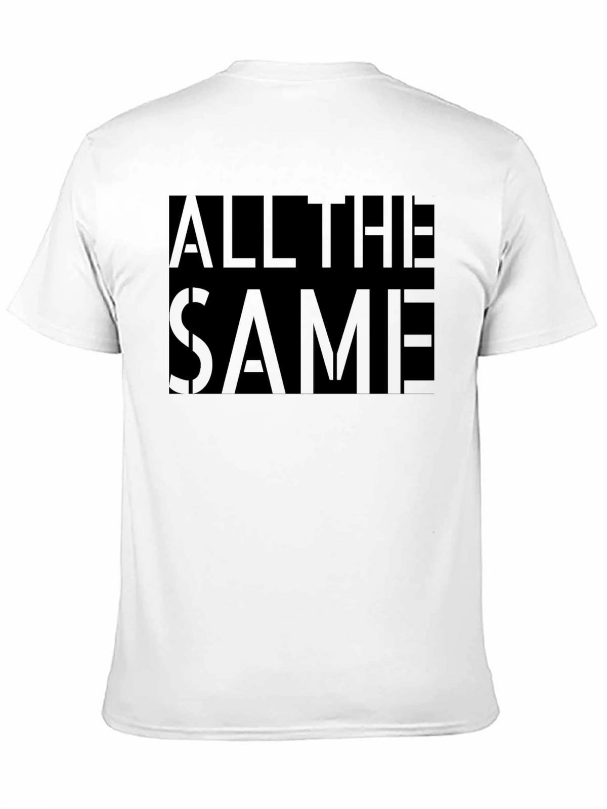 All The Same Graphic Print Black T-Shirt