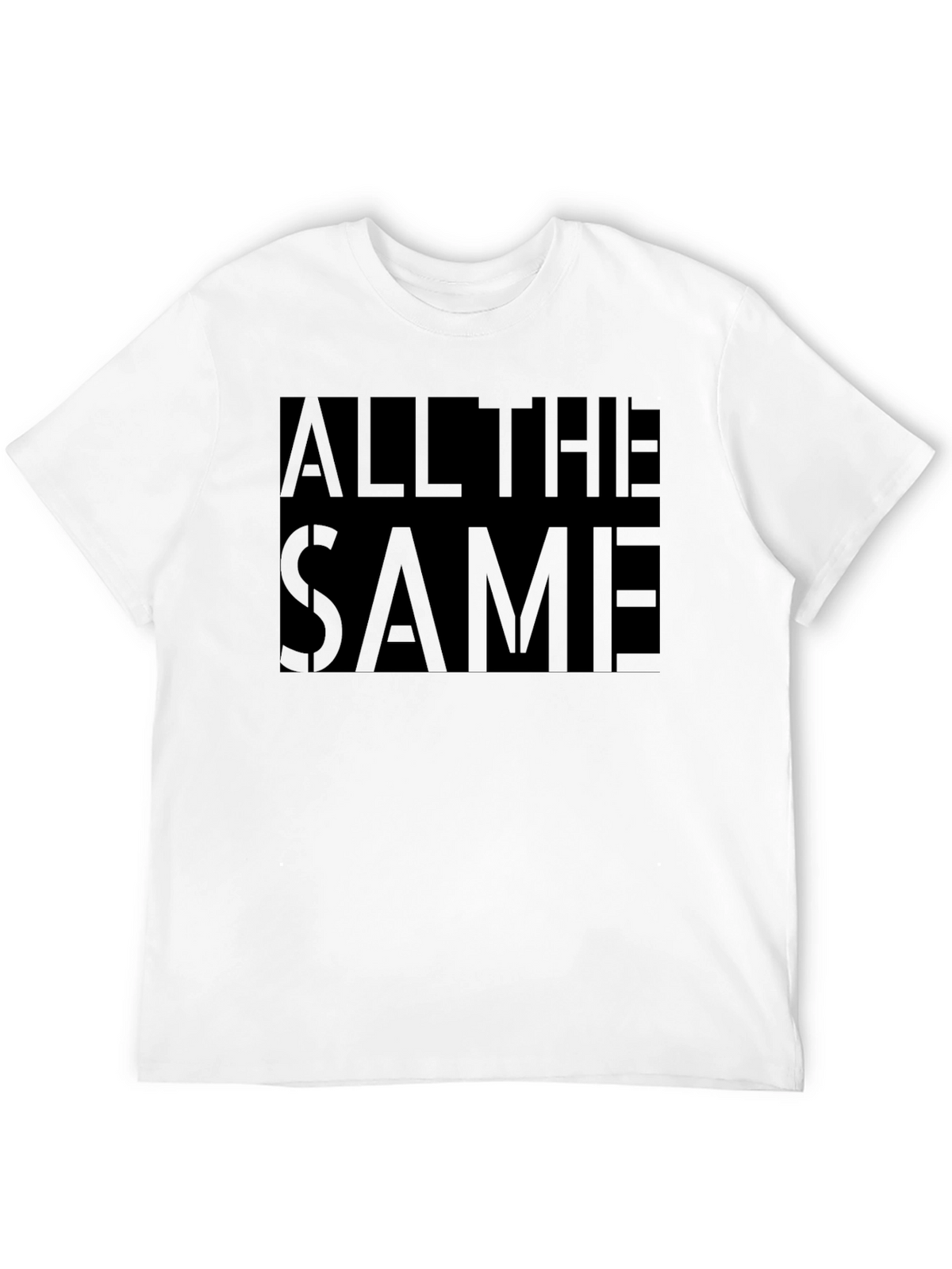 All The Same Graphic Print Black T-Shirt