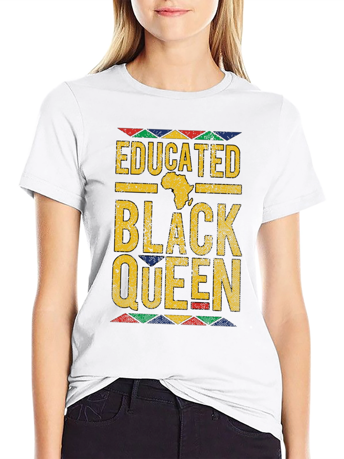 Educated Black Queen T-Shirt - Empowering Apparel