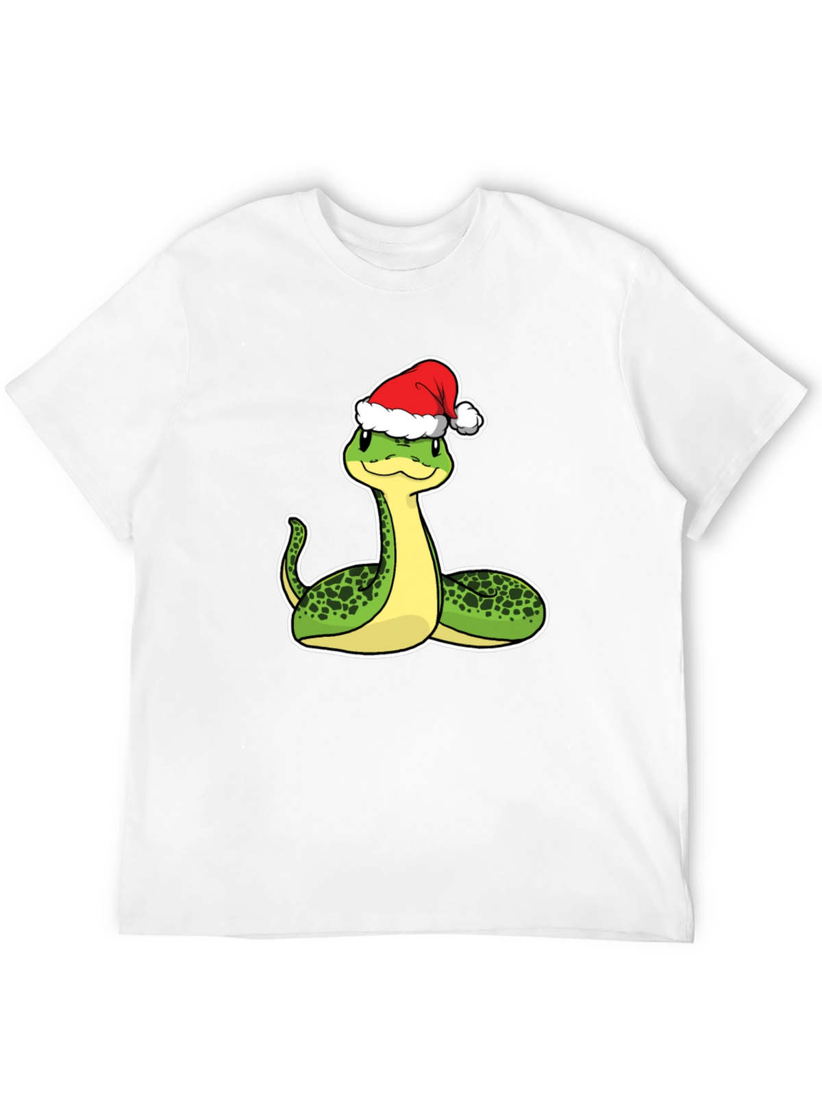 Festive Snake Graphic Tee - Holiday Style