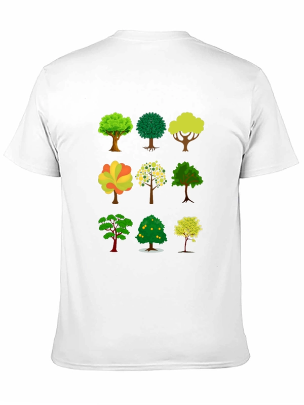 Tree Print Black T-Shirt